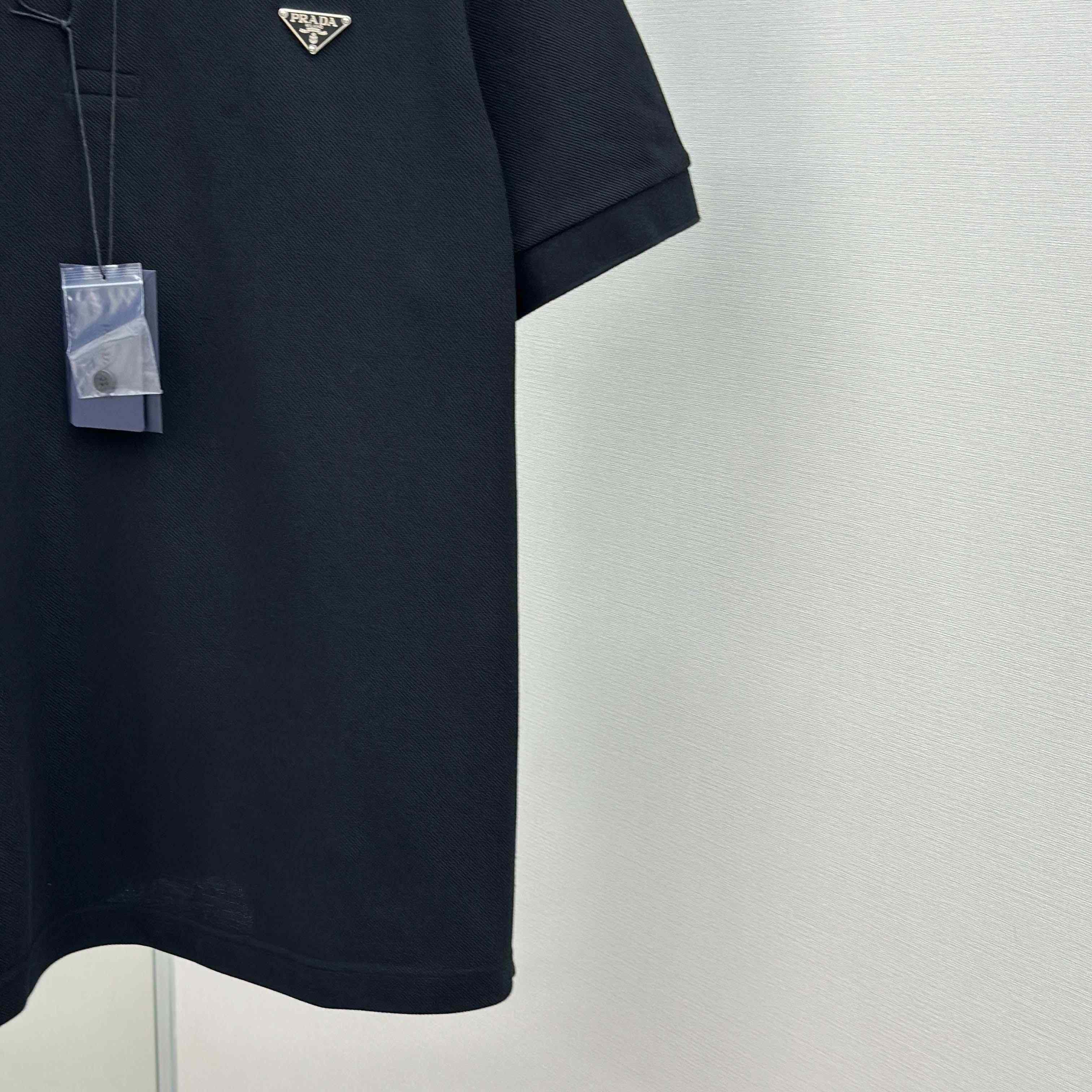 Prada Piqué Polo Shirt - FashionPlug