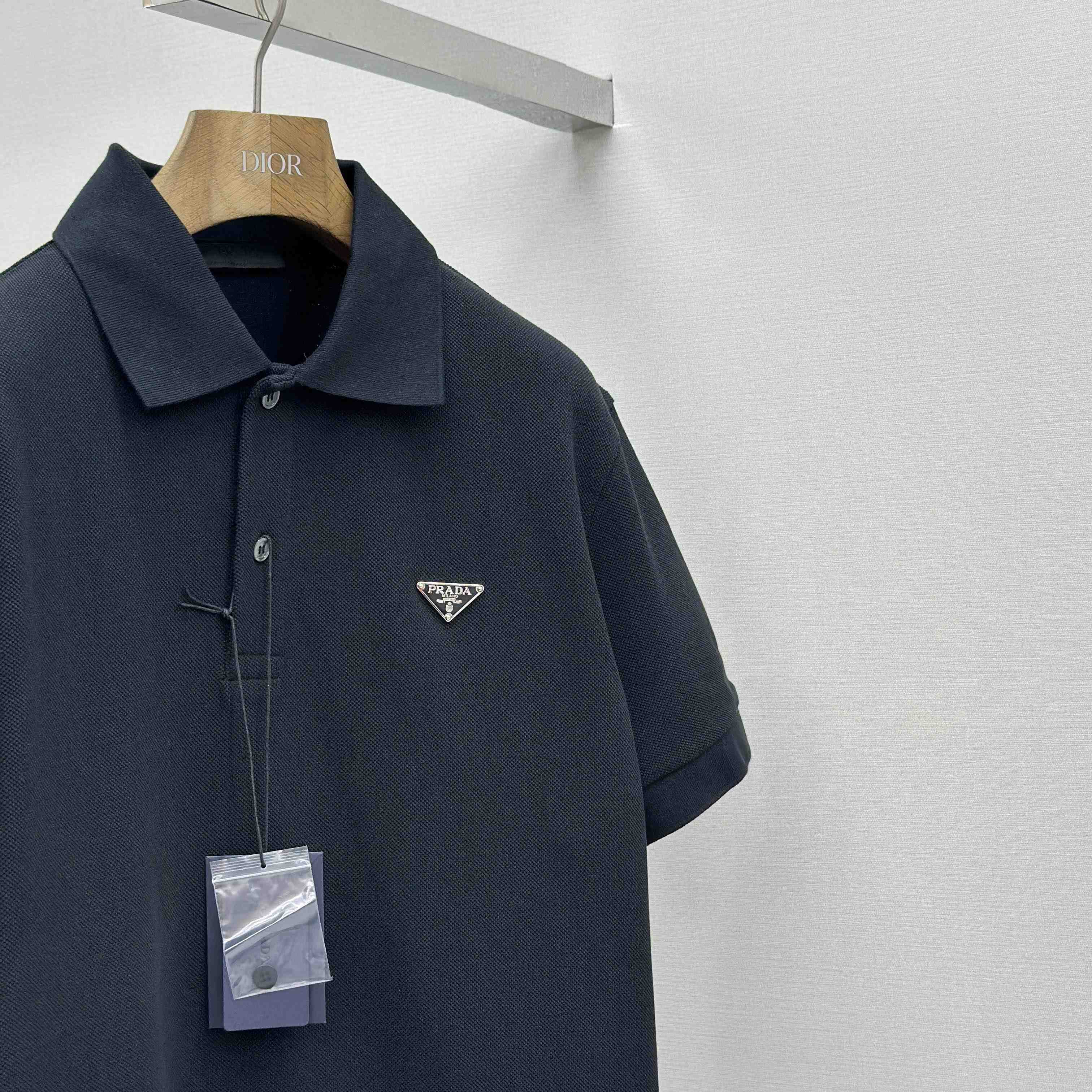 Prada Piqué Polo Shirt - FashionPlug