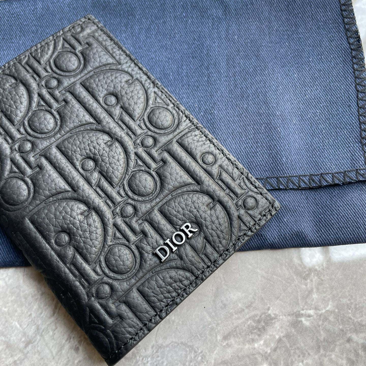 Dior Vertical Bifold Card Holder  - FashionPlug