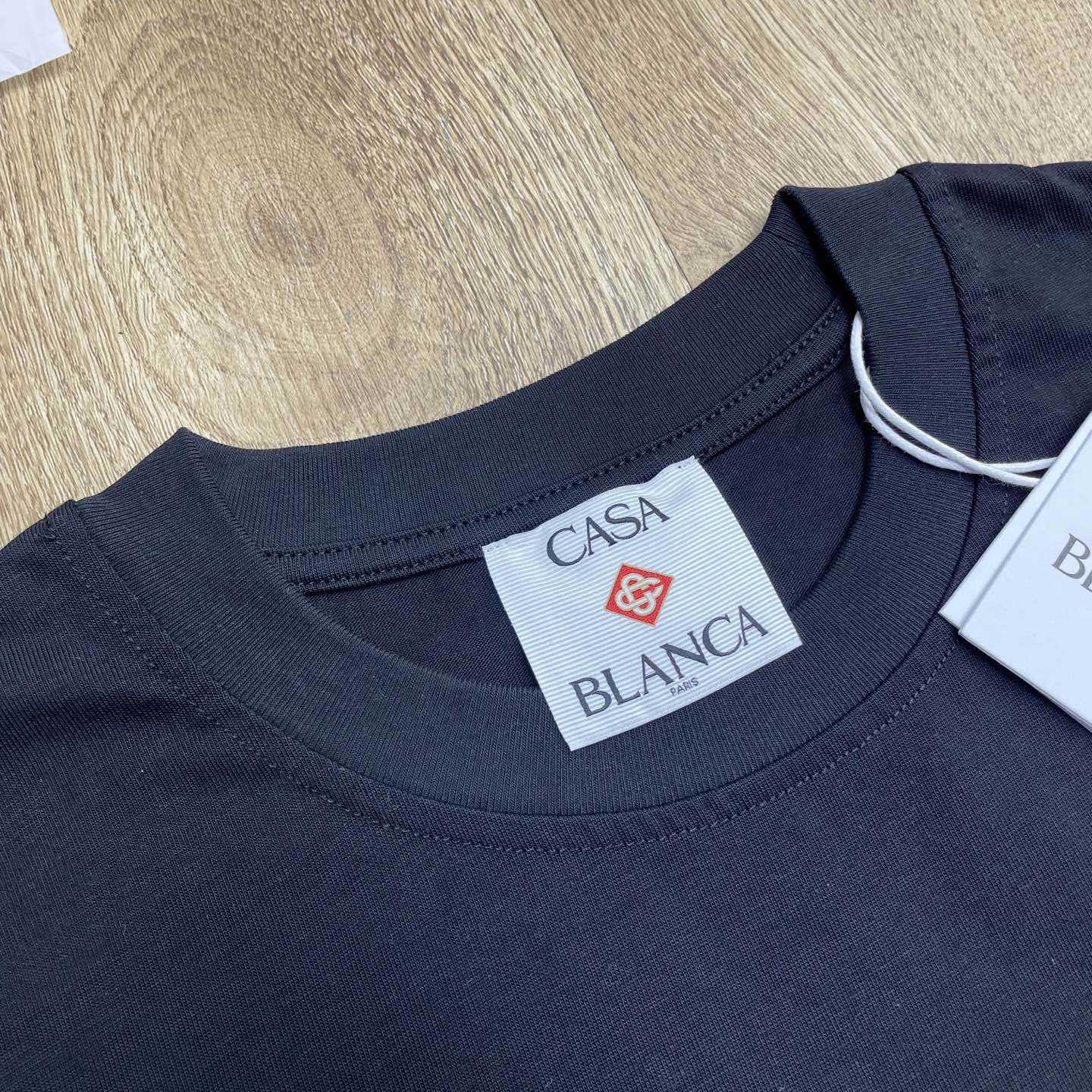 Casablanca Organic-cotton T-shirt - FashionPlug