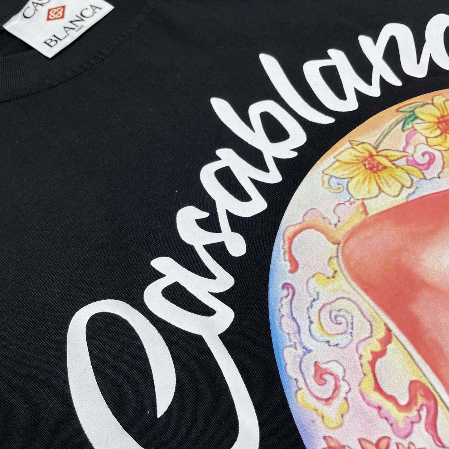 Casablanca Organic-cotton T-shirt - FashionPlug