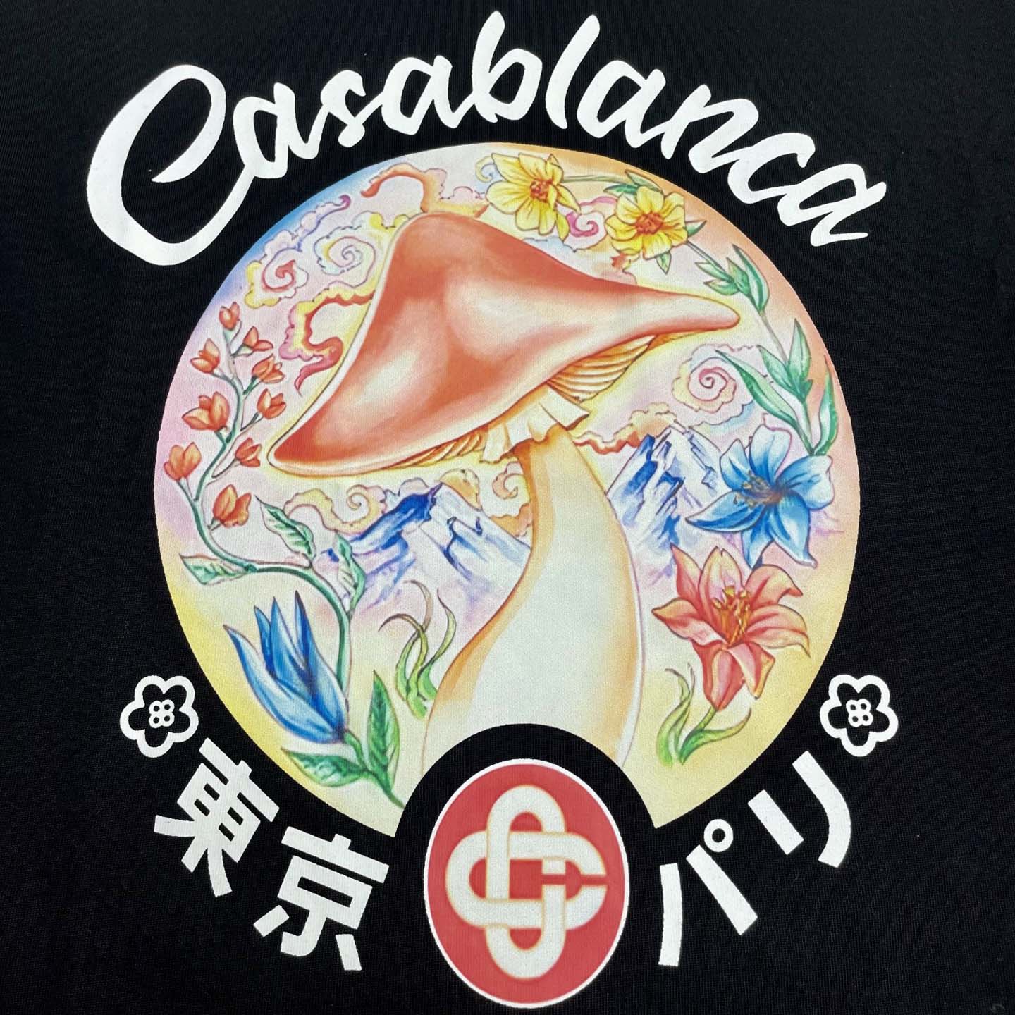 Casablanca Organic-cotton T-shirt - FashionPlug