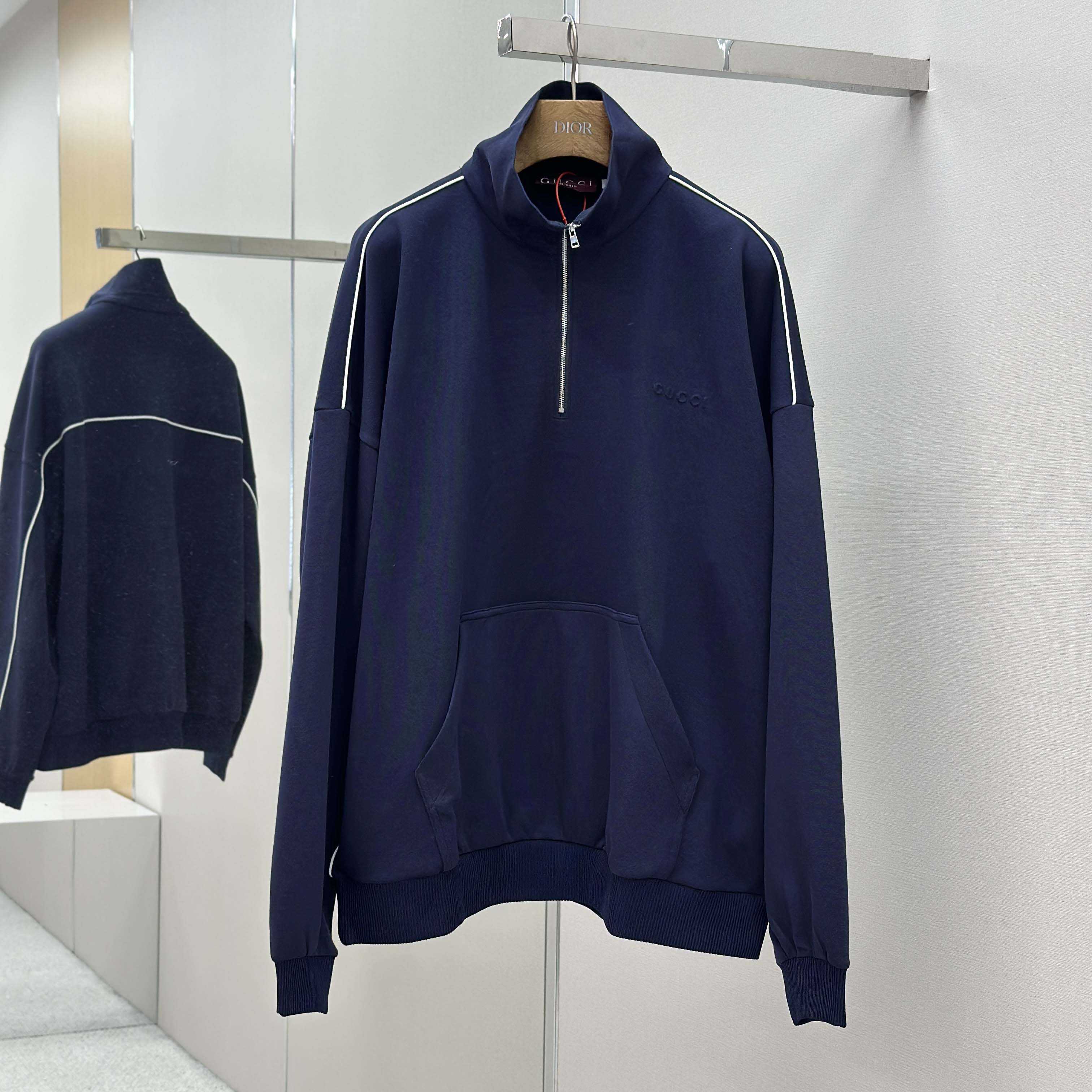 Gucci Technical Jersey Sweatshirt With Embossed Logo - FashionPlug