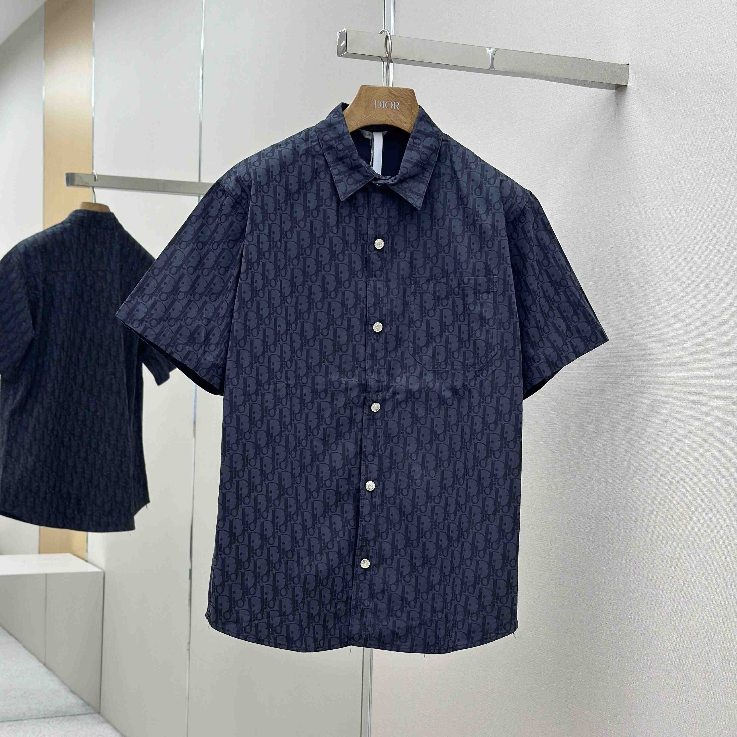 Dior Oblique Short-Sleeved Shirt - FashionPlug