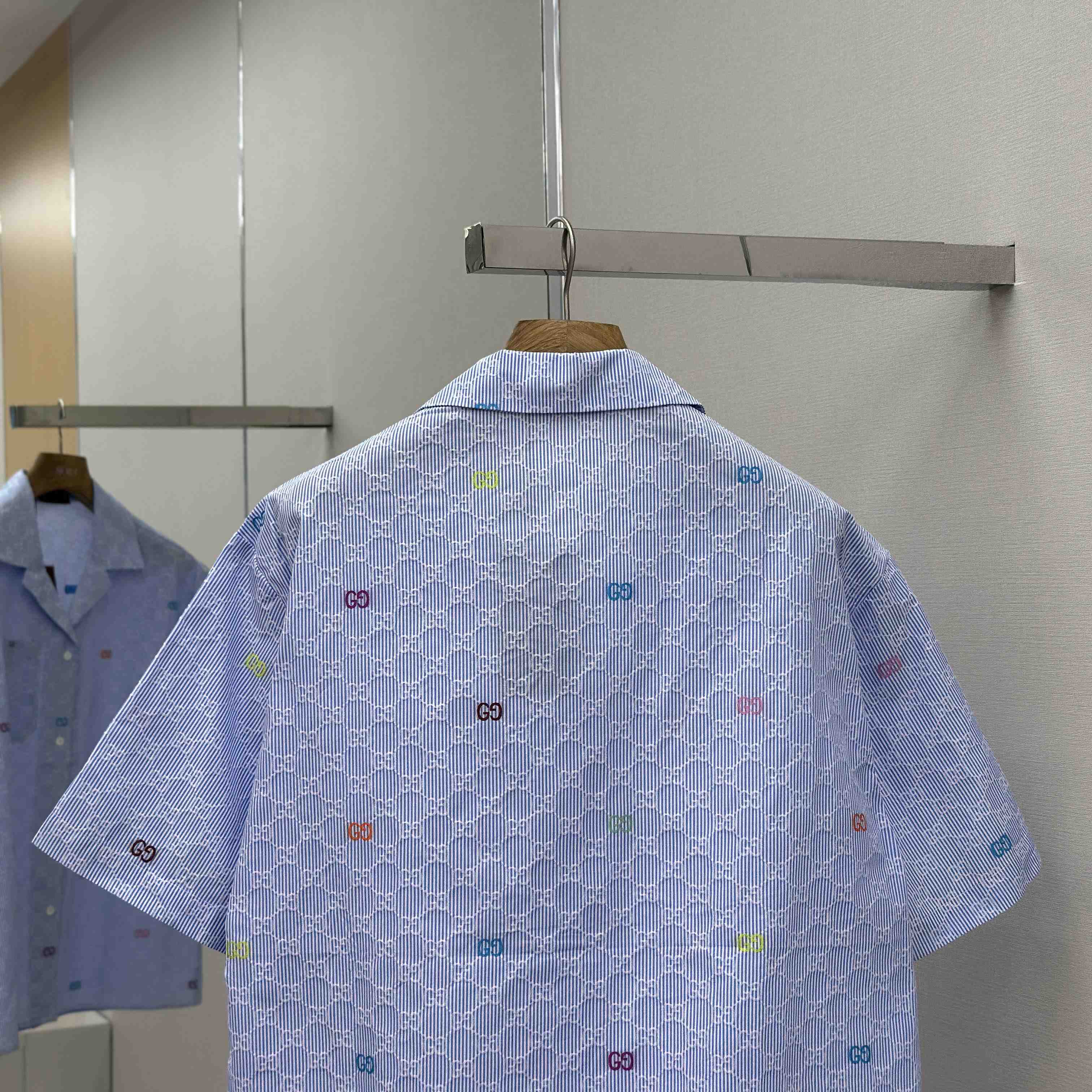 Gucci Striped Cotton Bowling Shirt - FashionPlug