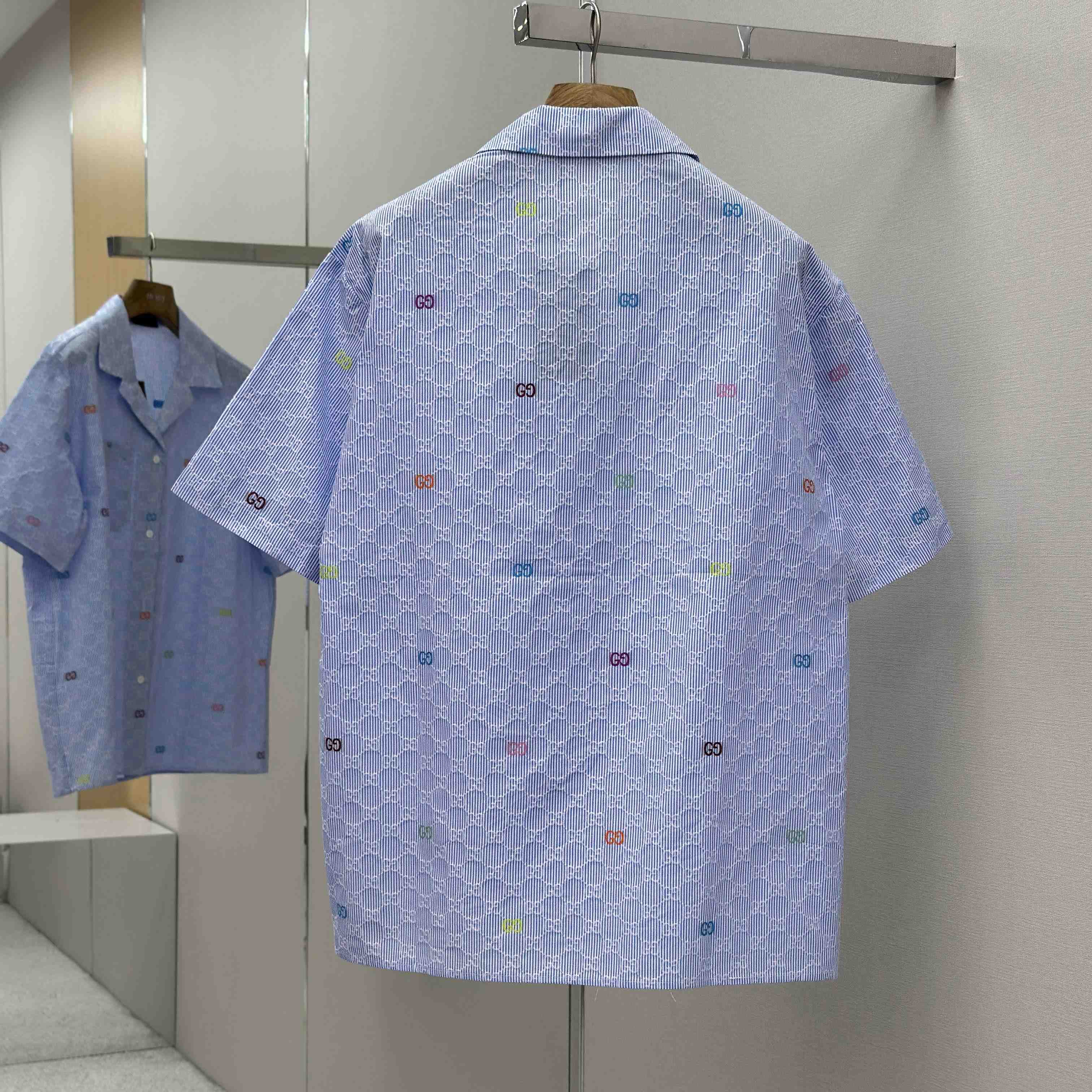 Gucci Striped Cotton Bowling Shirt - FashionPlug