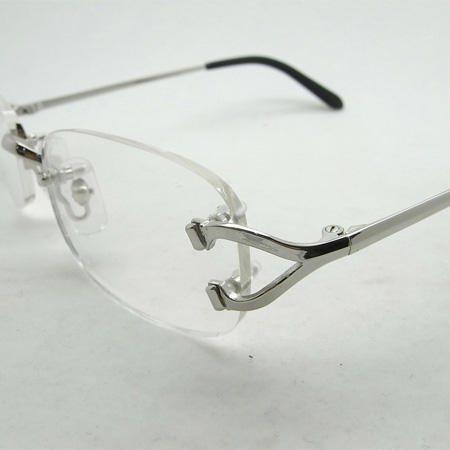 Cartier CT 2820829 Eyeglasses In Silver - FashionPlug