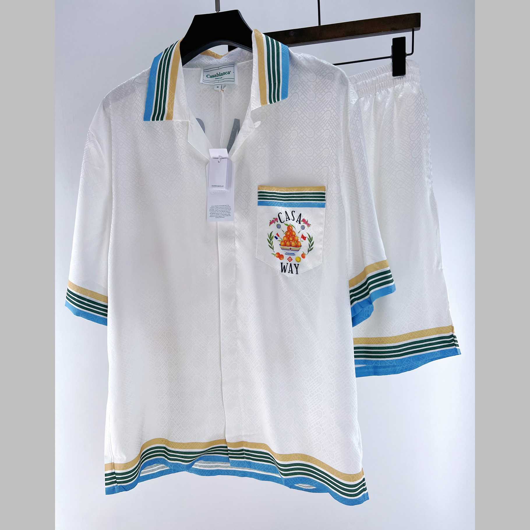 Casablanca Short Sleeve Shirt And Shorts - FashionPlug