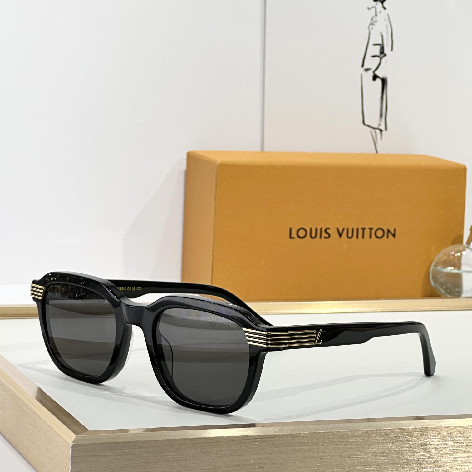 Louis Vuitton LV Slide Square Round Sunglasses   Z2889U - FashionPlug