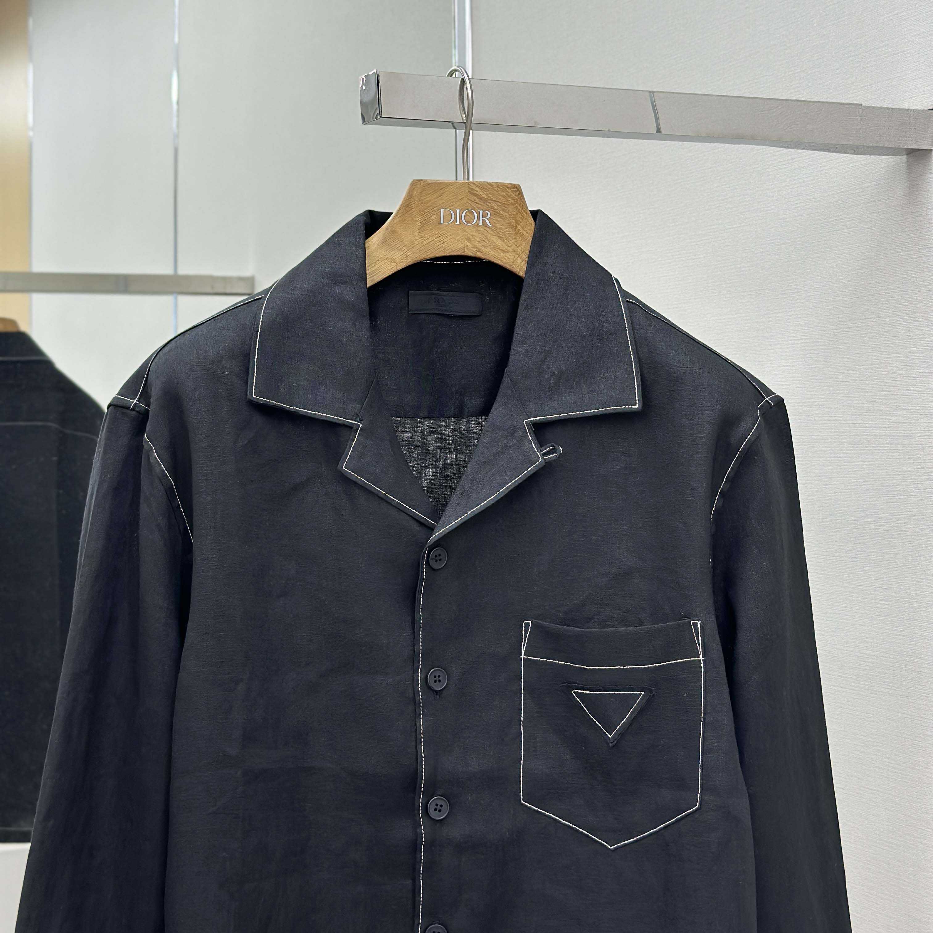 Prada Linen Shirt - FashionPlug