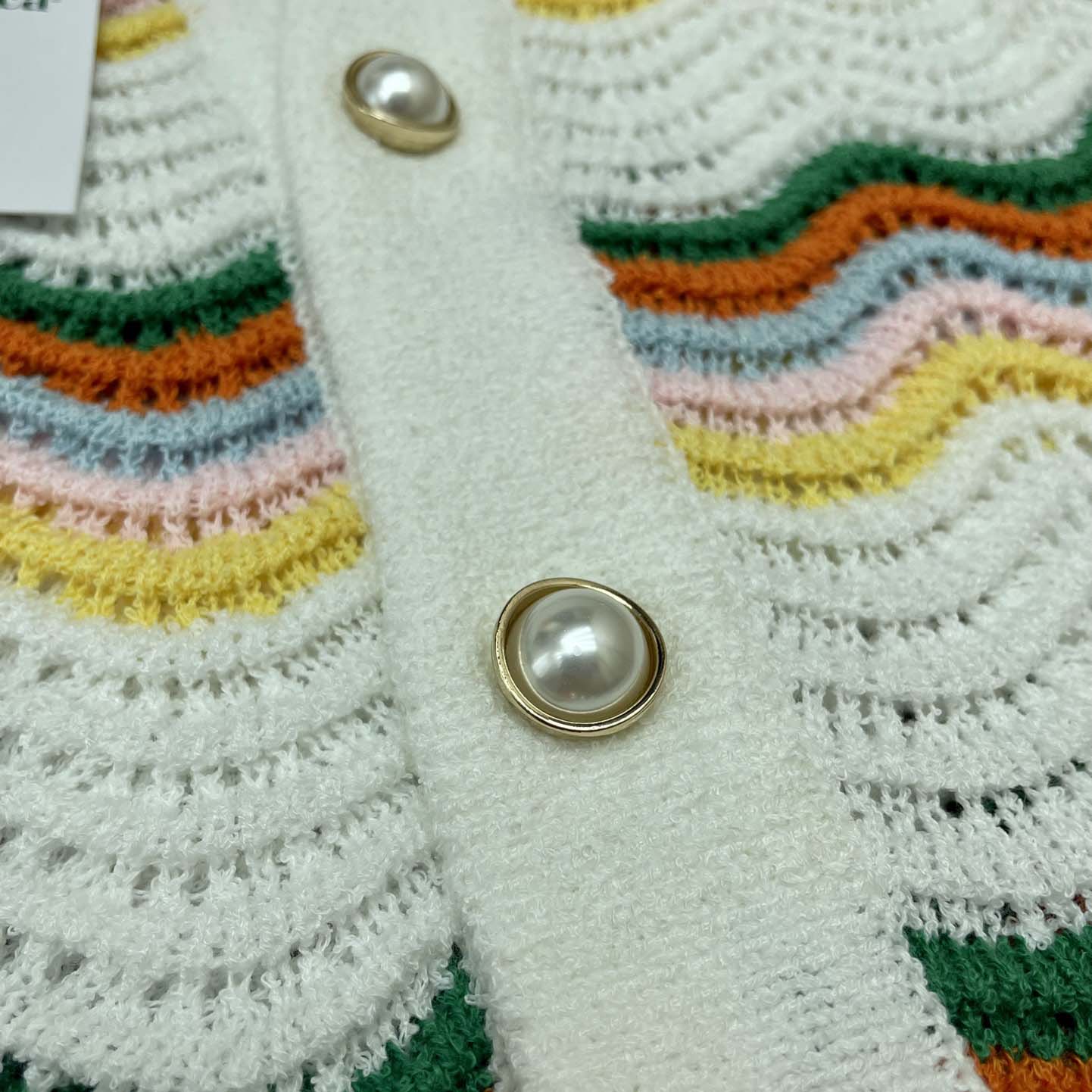 Casablanca Wavy Short-sleeve Boucle Shirt   D0058 - FashionPlug