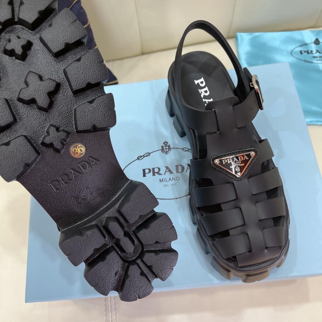 Prada Foam Rubber Sandals - FashionPlug