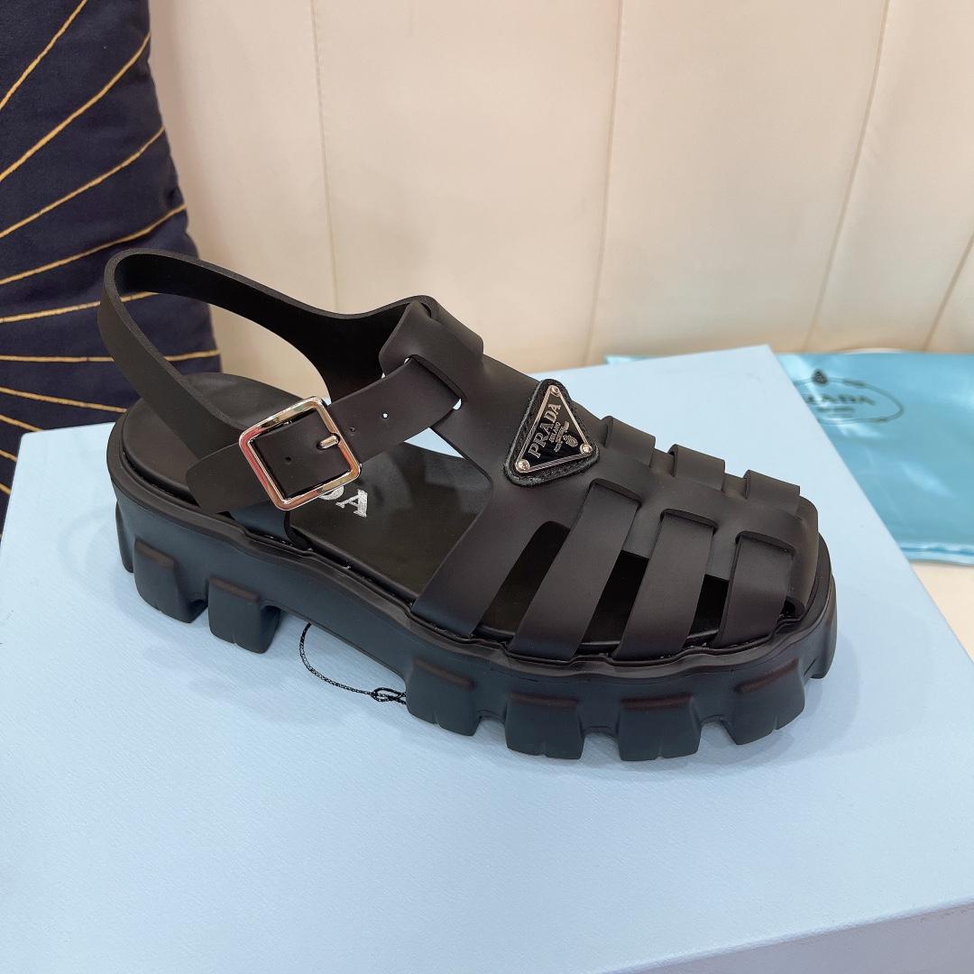 Prada Foam Rubber Sandals - FashionPlug