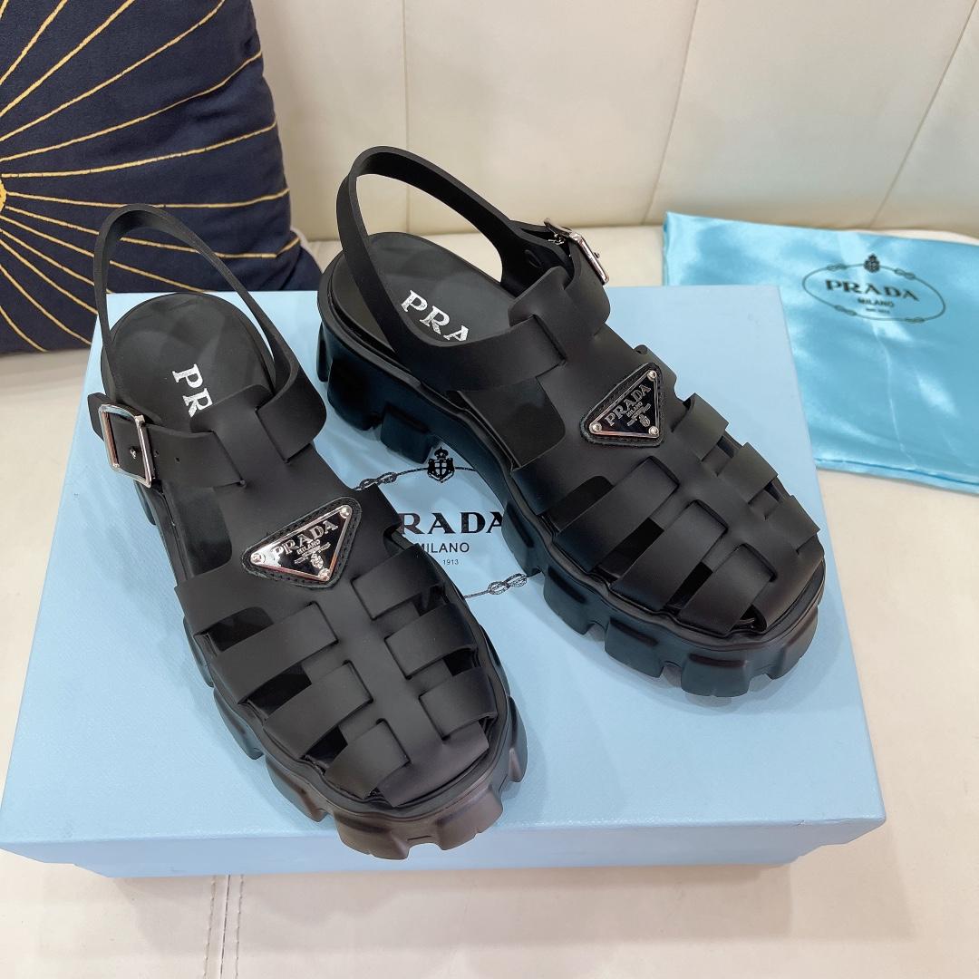 Prada Foam Rubber Sandals - FashionPlug