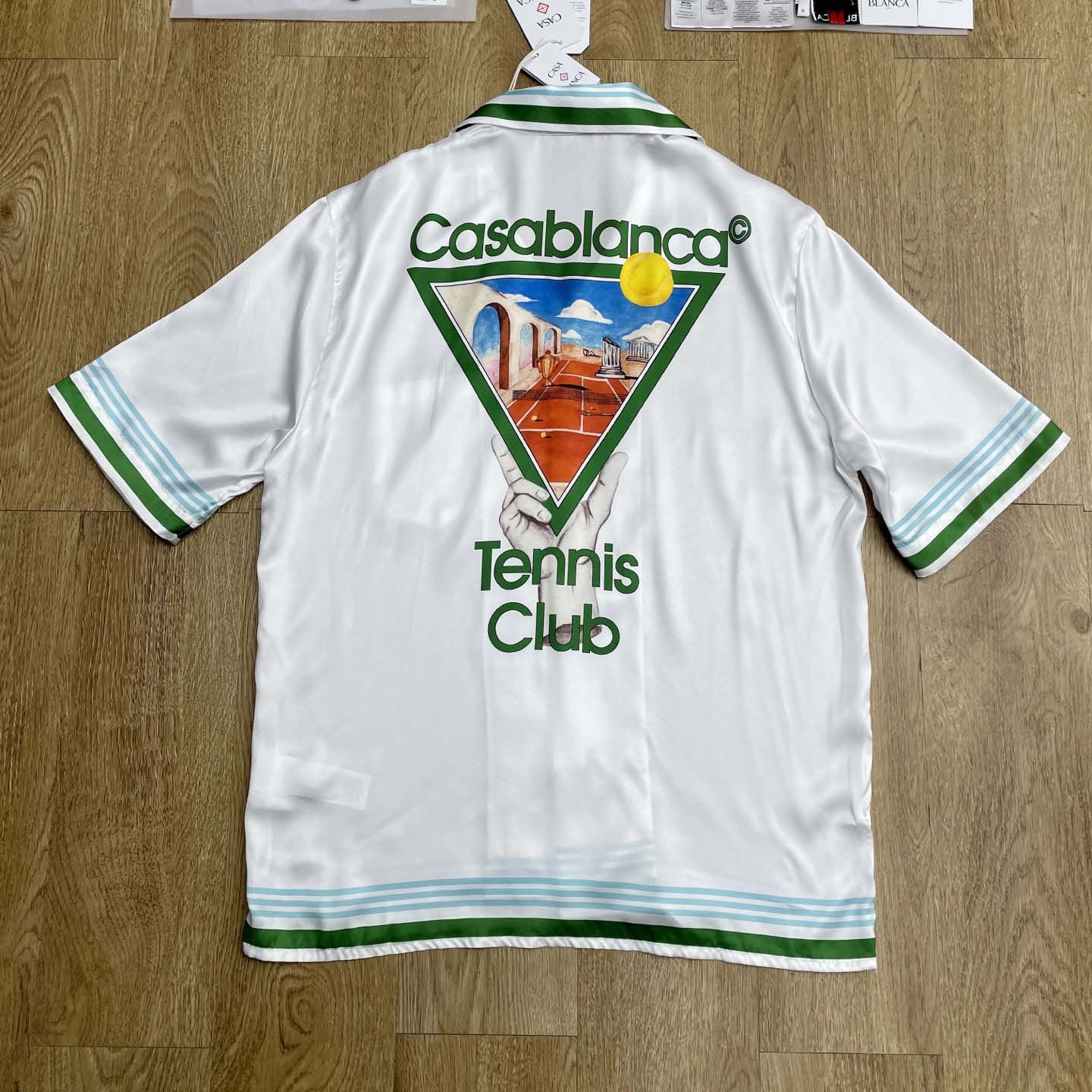 Casablanca Metaphysical Tennis Icon Shirt    CA3534 - FashionPlug