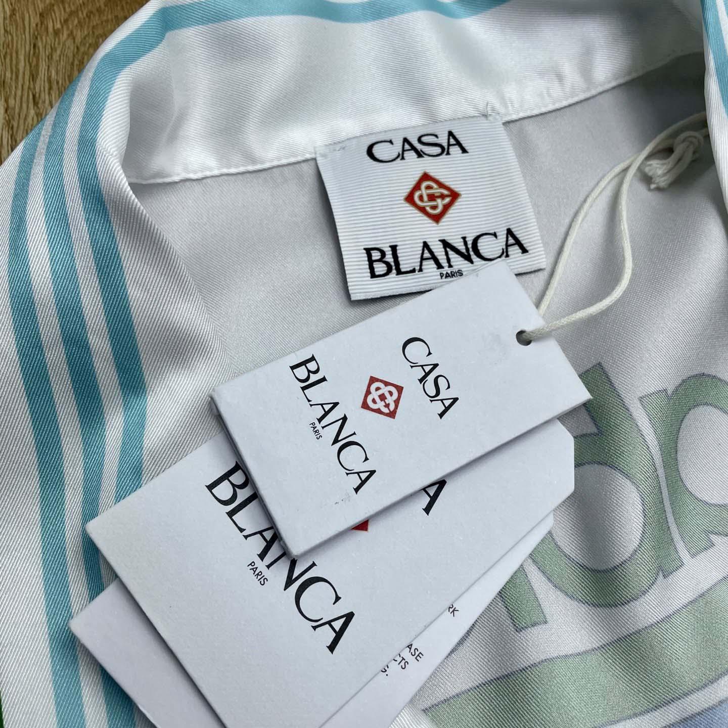 Casablanca Metaphysical Tennis Icon Shirt    CA3534 - FashionPlug