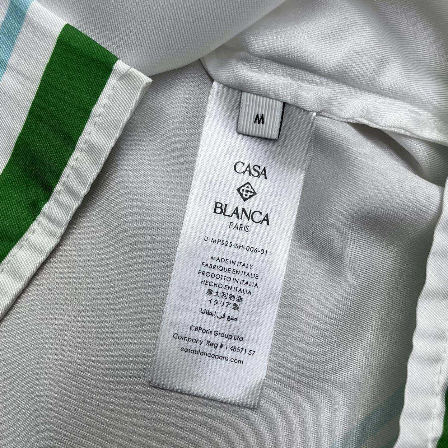 Casablanca Metaphysical Tennis Icon Shirt    CA3534 - FashionPlug