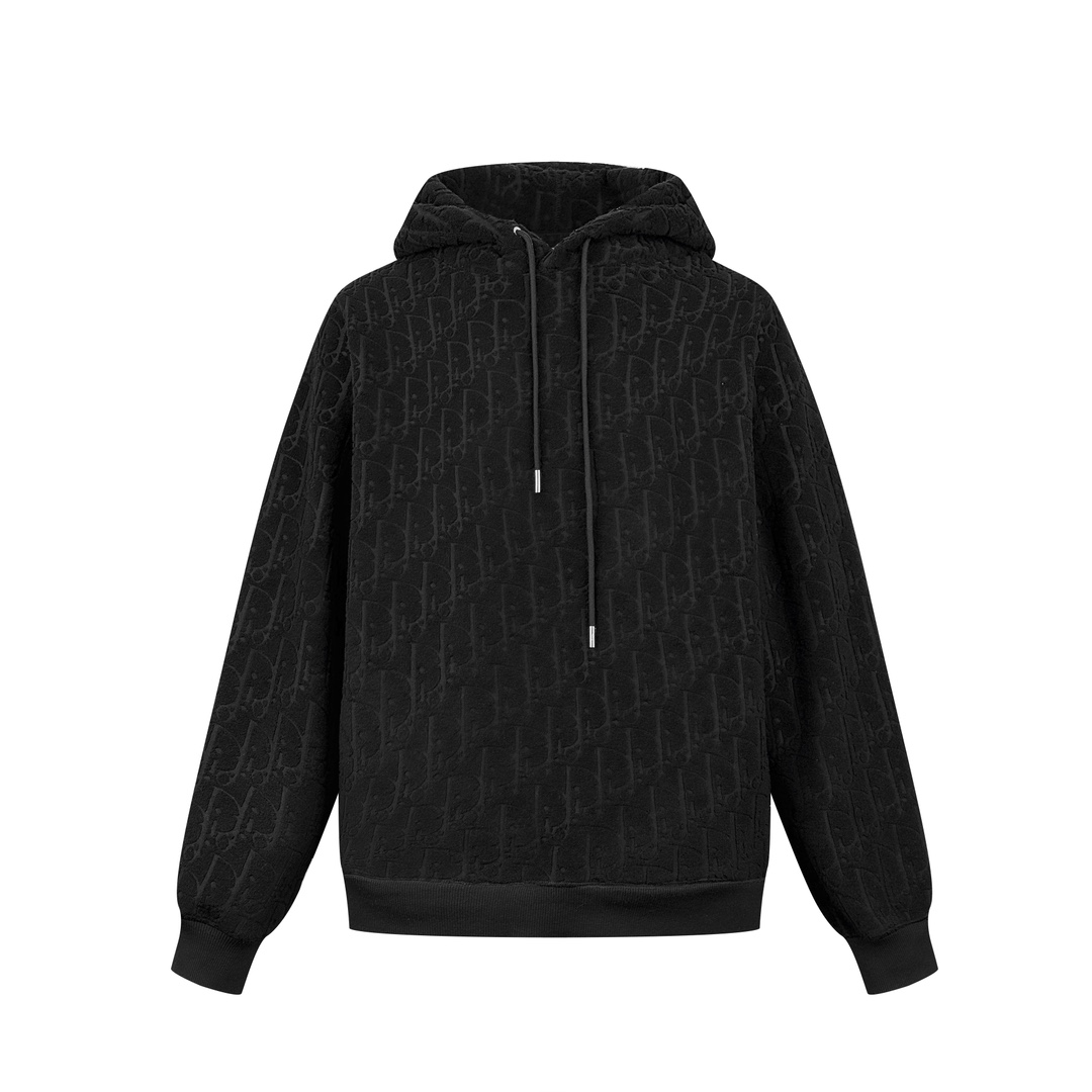 Dior Oblique Relaxed-Fit Hooded Sweatshirt  - FashionPlug