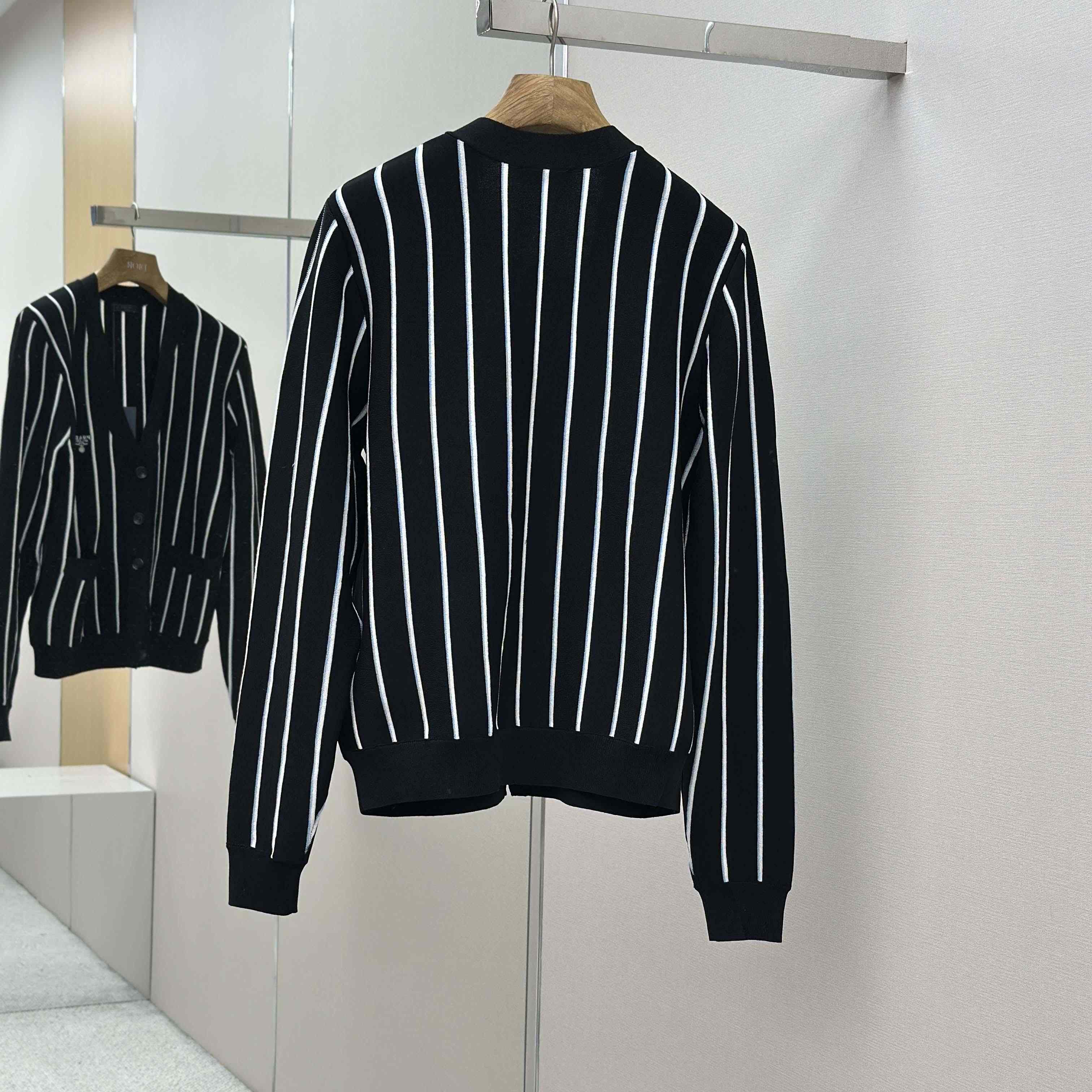 Prada Black Wool Cardigan - FashionPlug