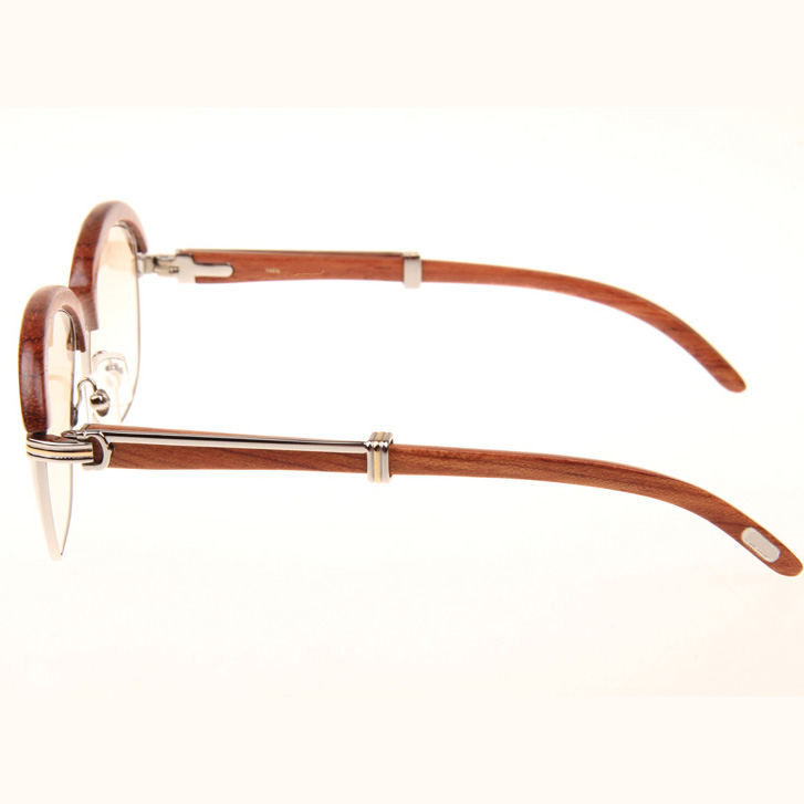 Cartier CT_1116679 Sunglasses In Silver Brown Gradient - FashionPlug