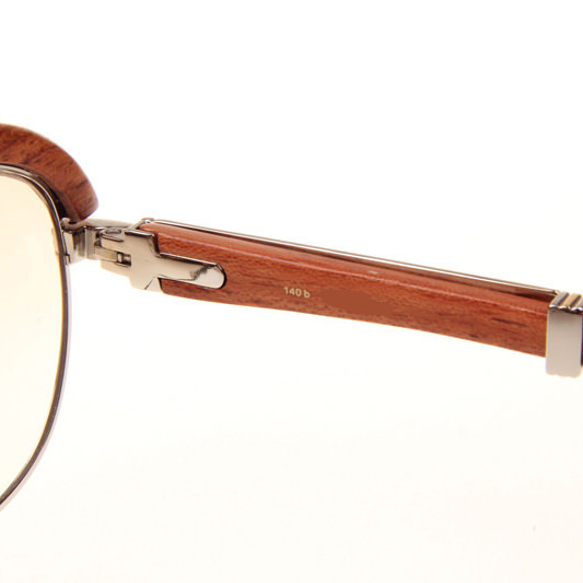 Cartier CT_1116679 Sunglasses In Silver Brown Gradient - FashionPlug