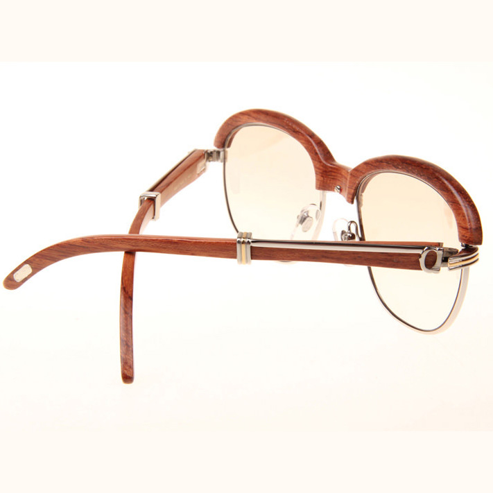 Cartier CT_1116679 Sunglasses In Silver Brown Gradient - FashionPlug