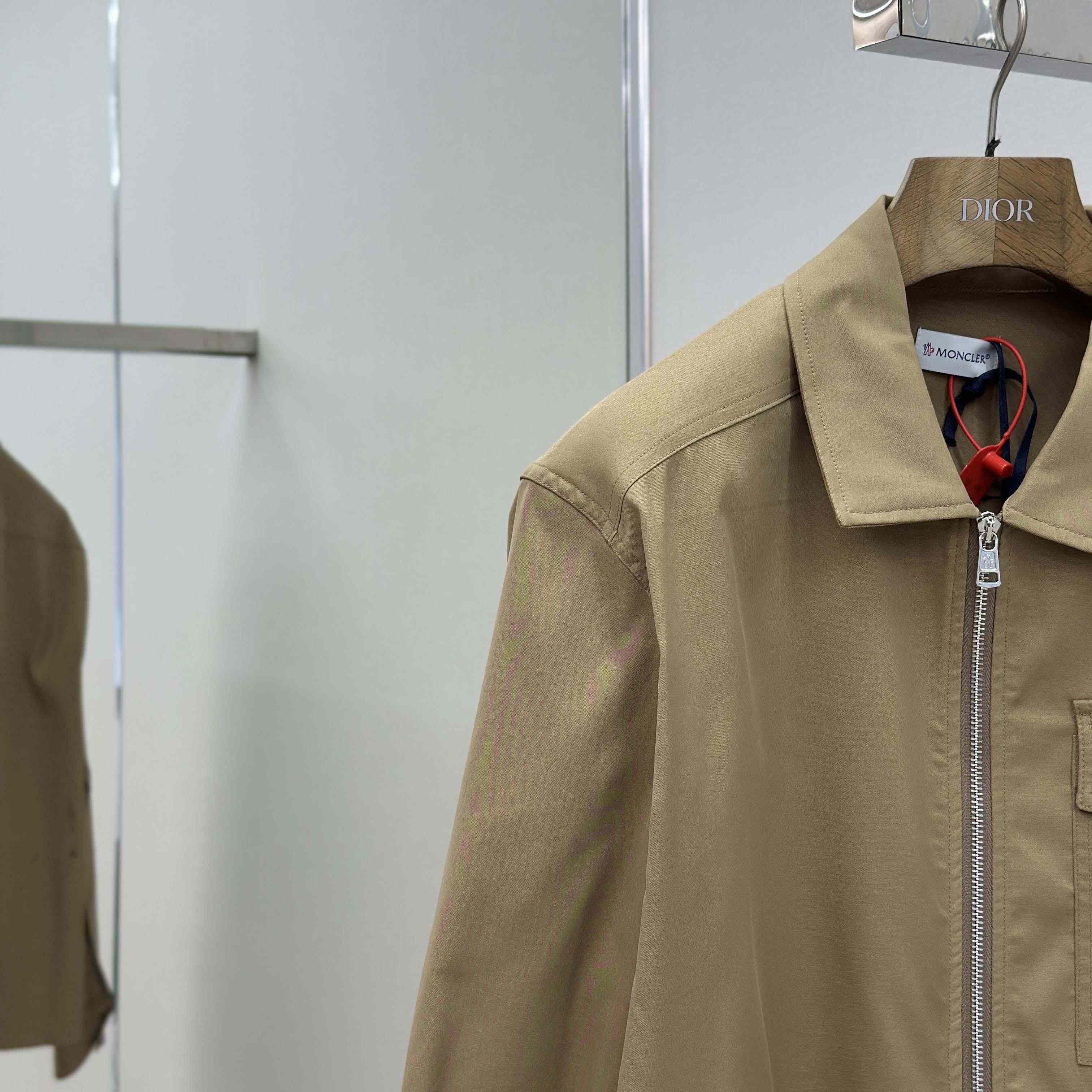 Moncler Gabardine Cotton Shirt Jacket - FashionPlug