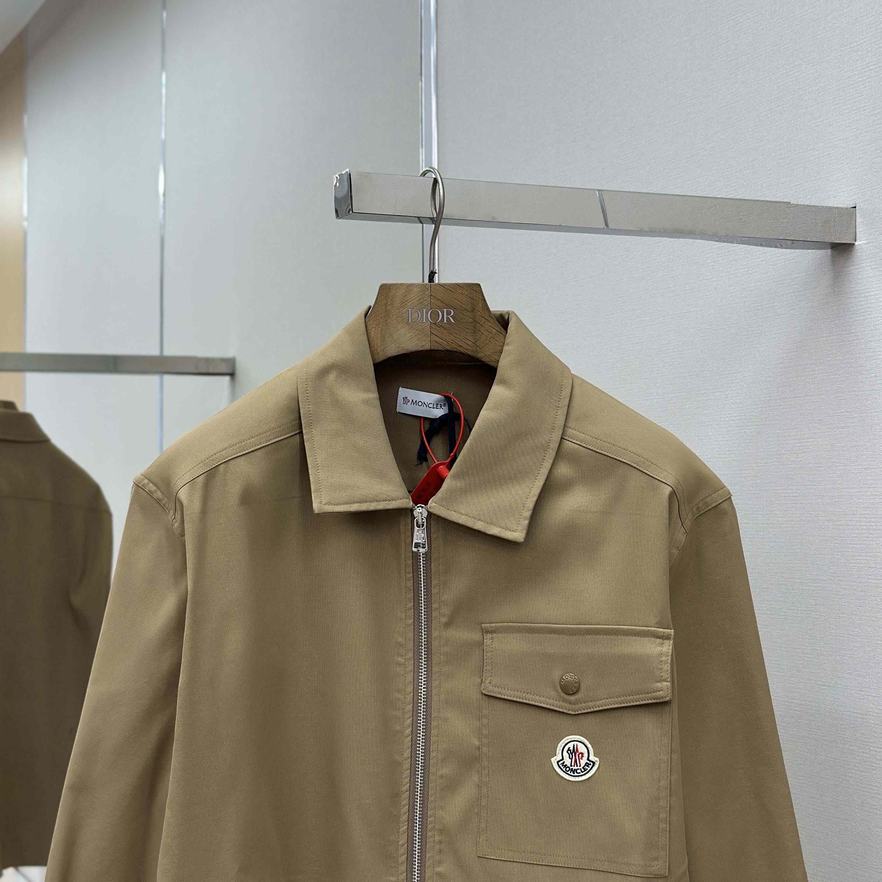 Moncler Gabardine Cotton Shirt Jacket - FashionPlug