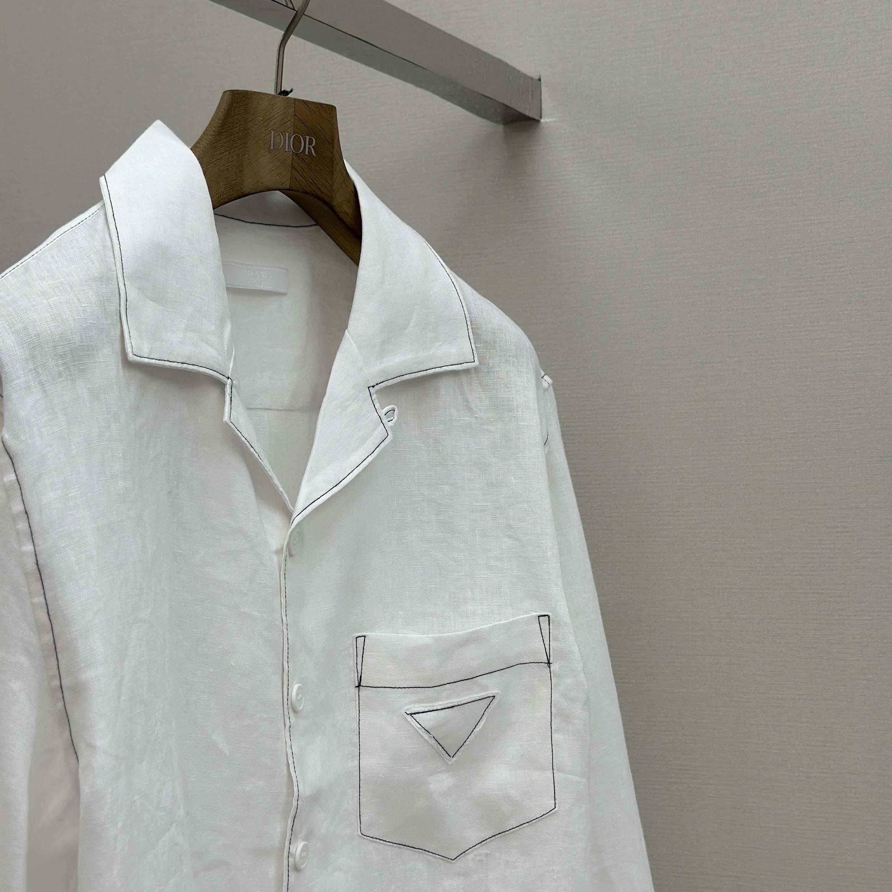 Prada Linen Shirt - FashionPlug