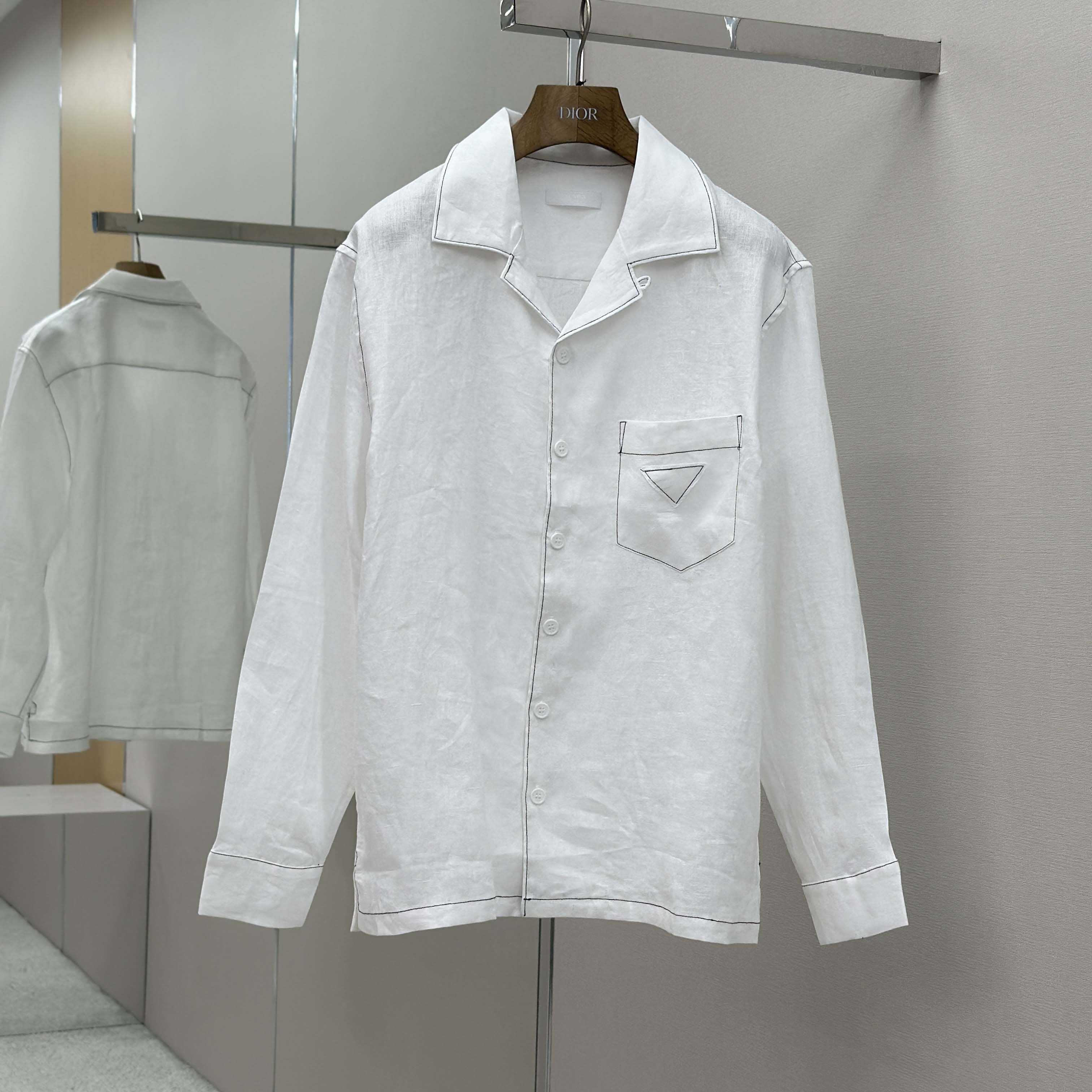 Prada Linen Shirt - FashionPlug