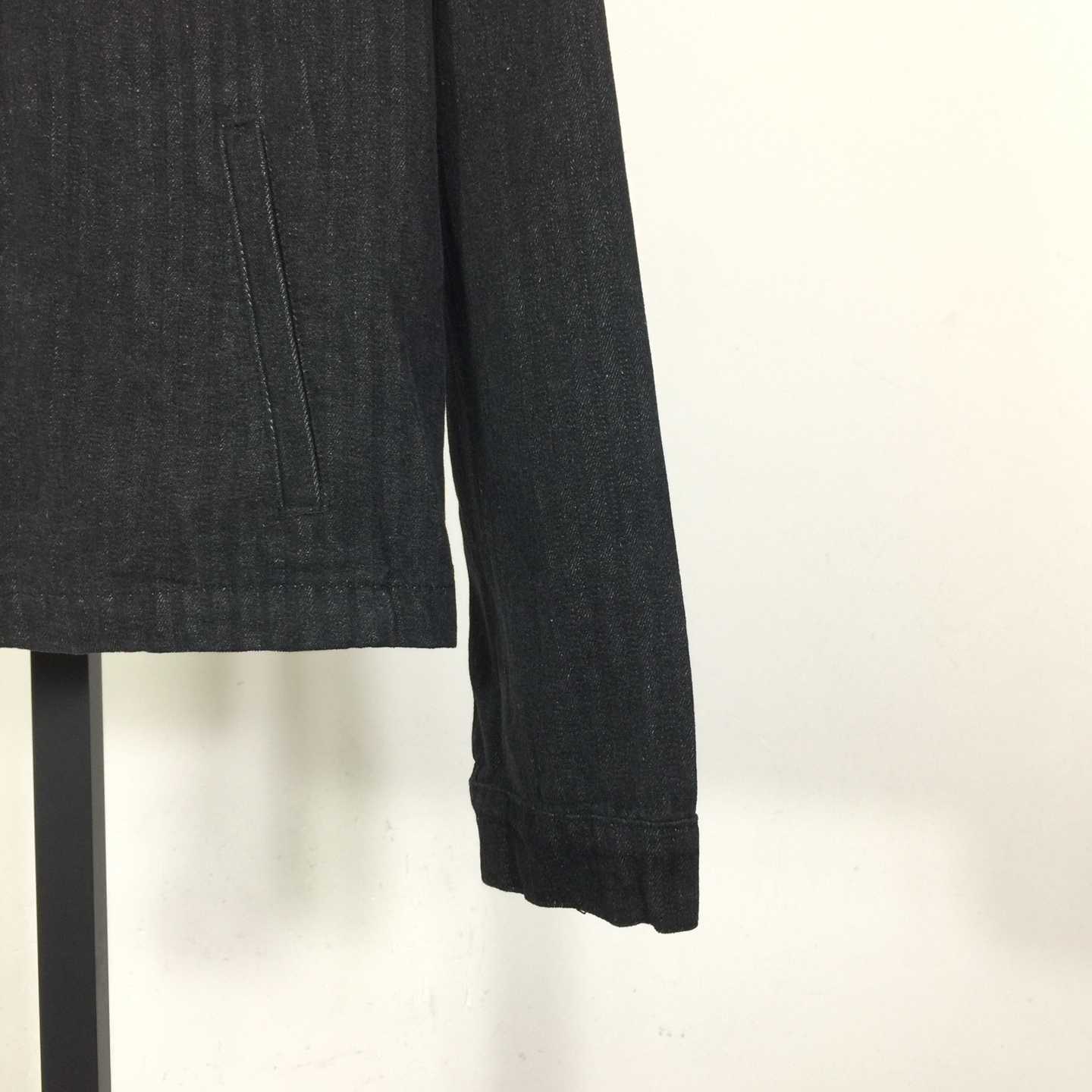 Prada Chevron Denim Blouson Jacket - FashionPlug