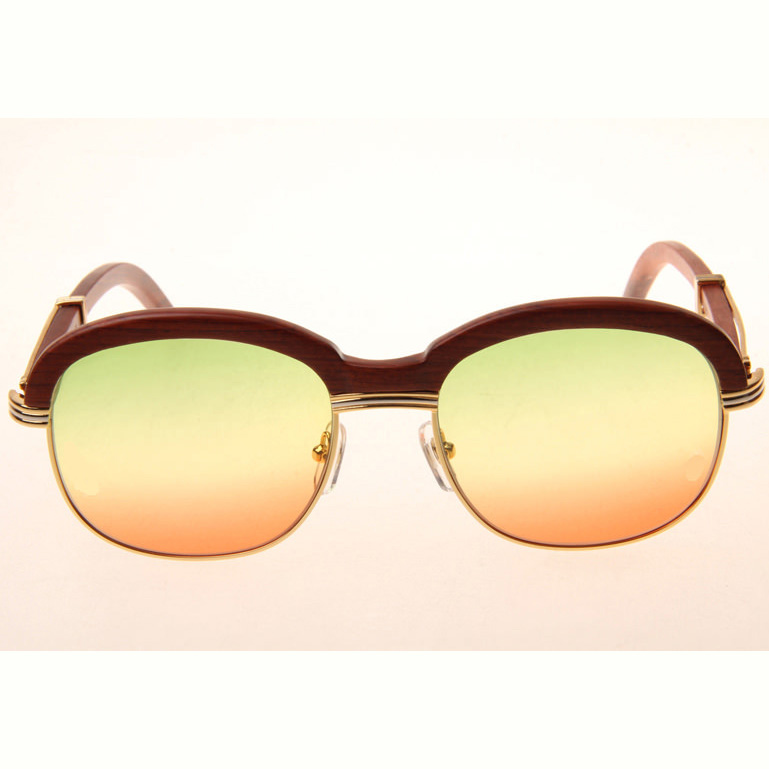 Cartier CT_1116679 Sunglasses In Gold Three Color Lens - FashionPlug