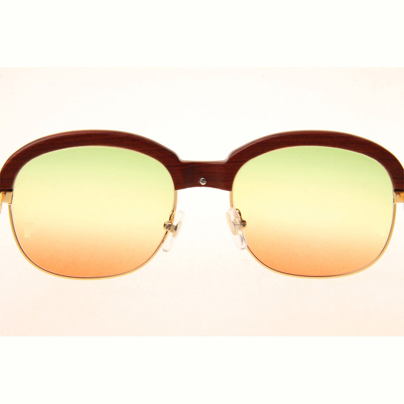 Cartier CT_1116679 Sunglasses In Gold Three Color Lens - FashionPlug