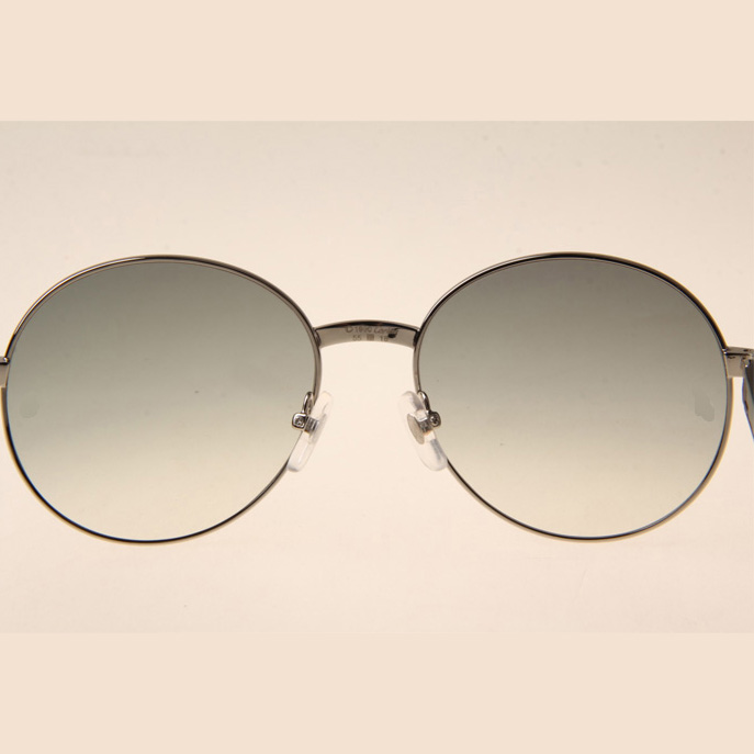 Cartier CT1990-0692 White Mix Black Buffalo Sunglasses In Silver Grey - FashionPlug