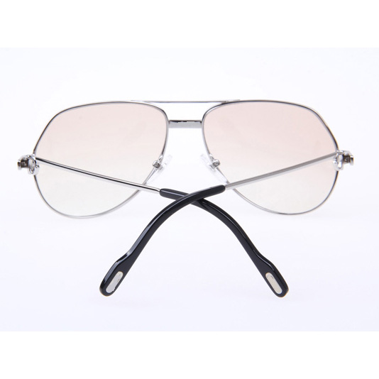 Cartier CT 1324912 Sunglasses In Silver Brown - FashionPlug