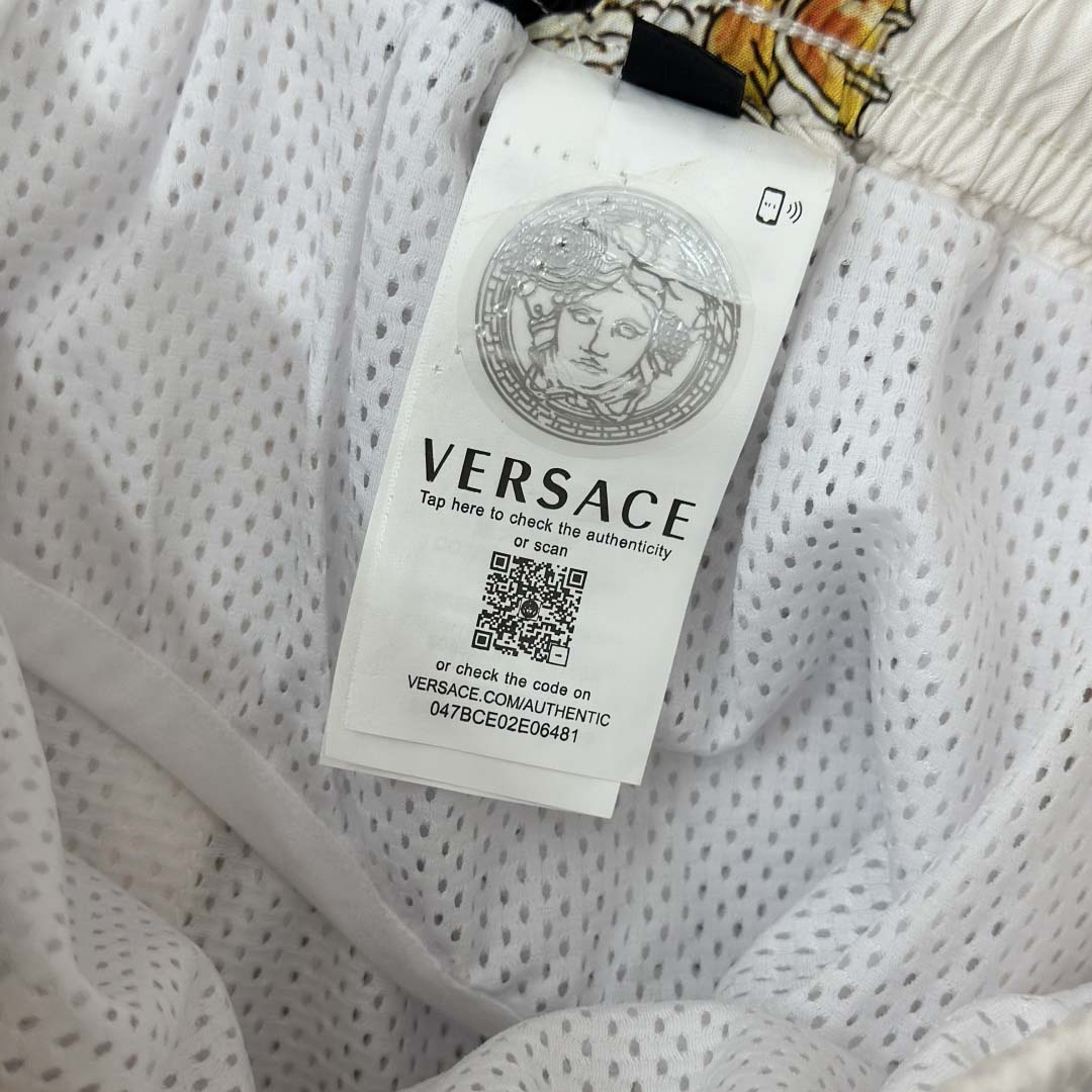 Versace Coral Theatre Swim Boardshorts  - FashionPlug