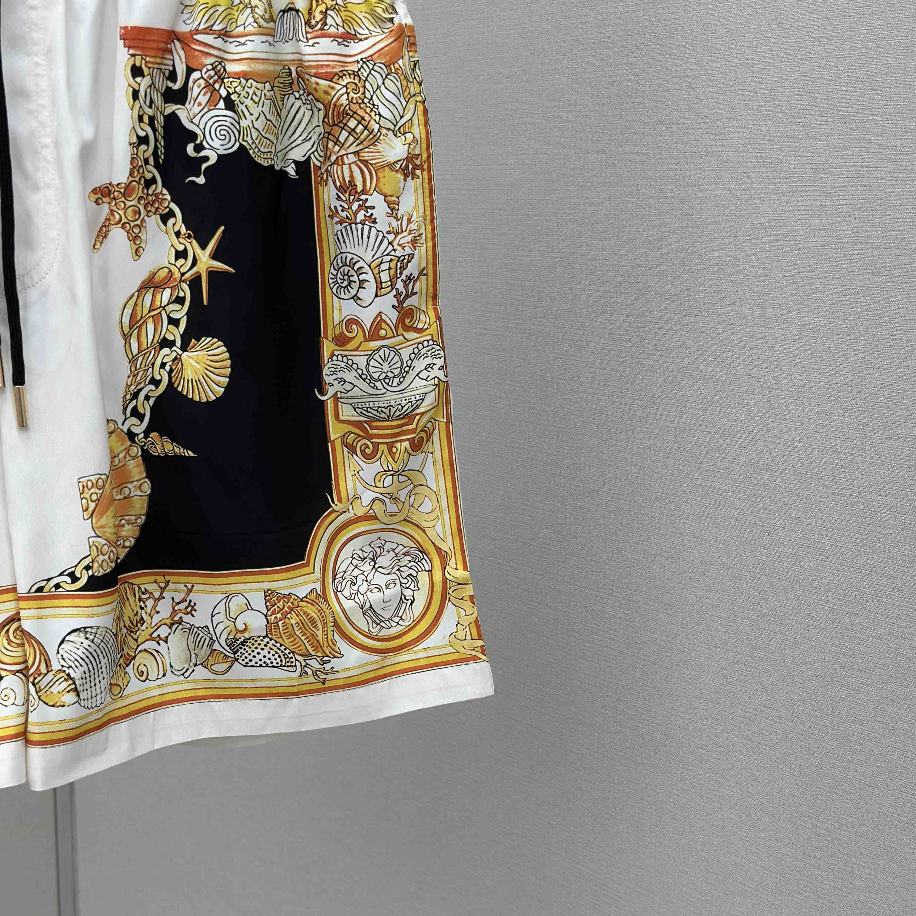 Versace Coral Theatre Swim Boardshorts  - FashionPlug