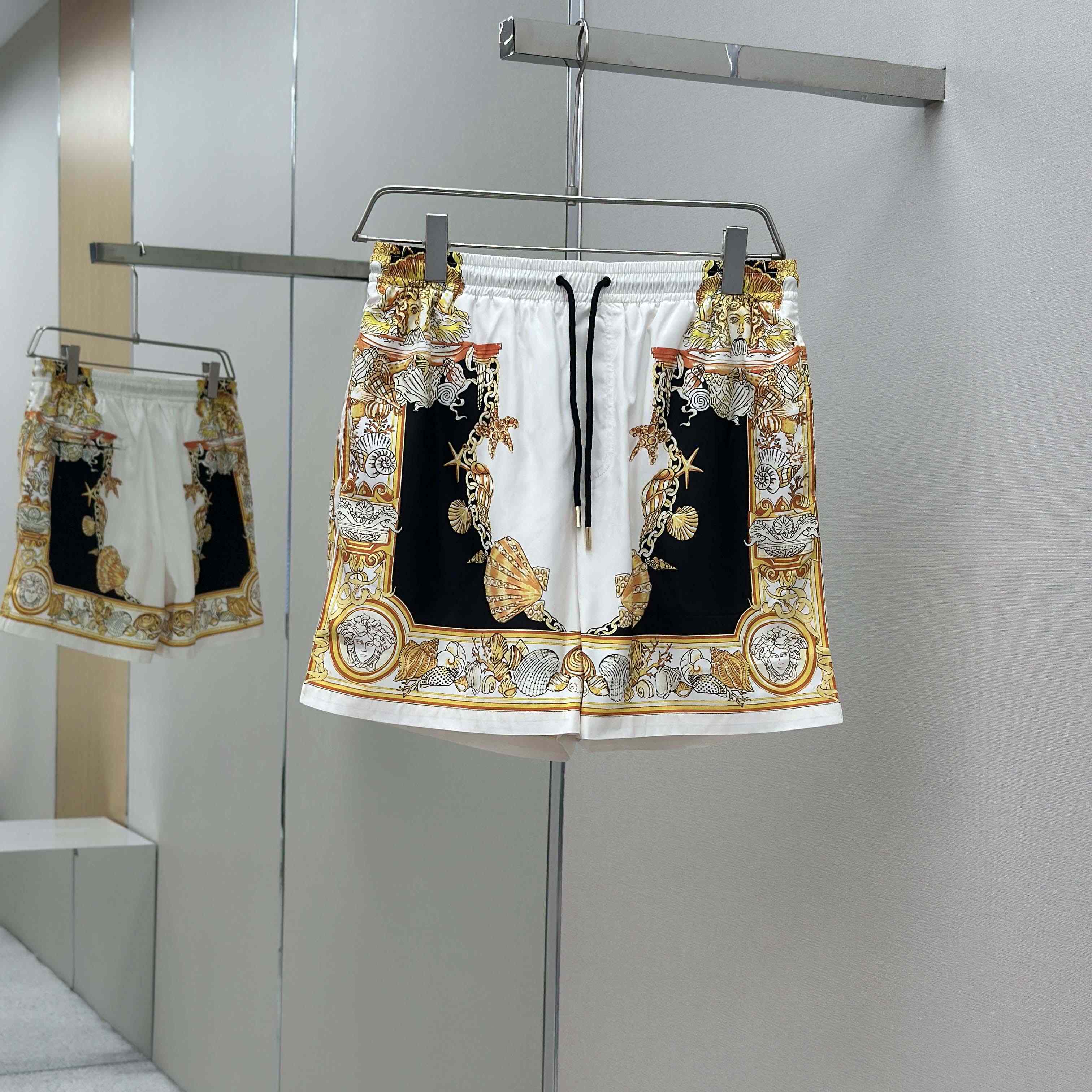 Versace Coral Theatre Swim Boardshorts  - FashionPlug