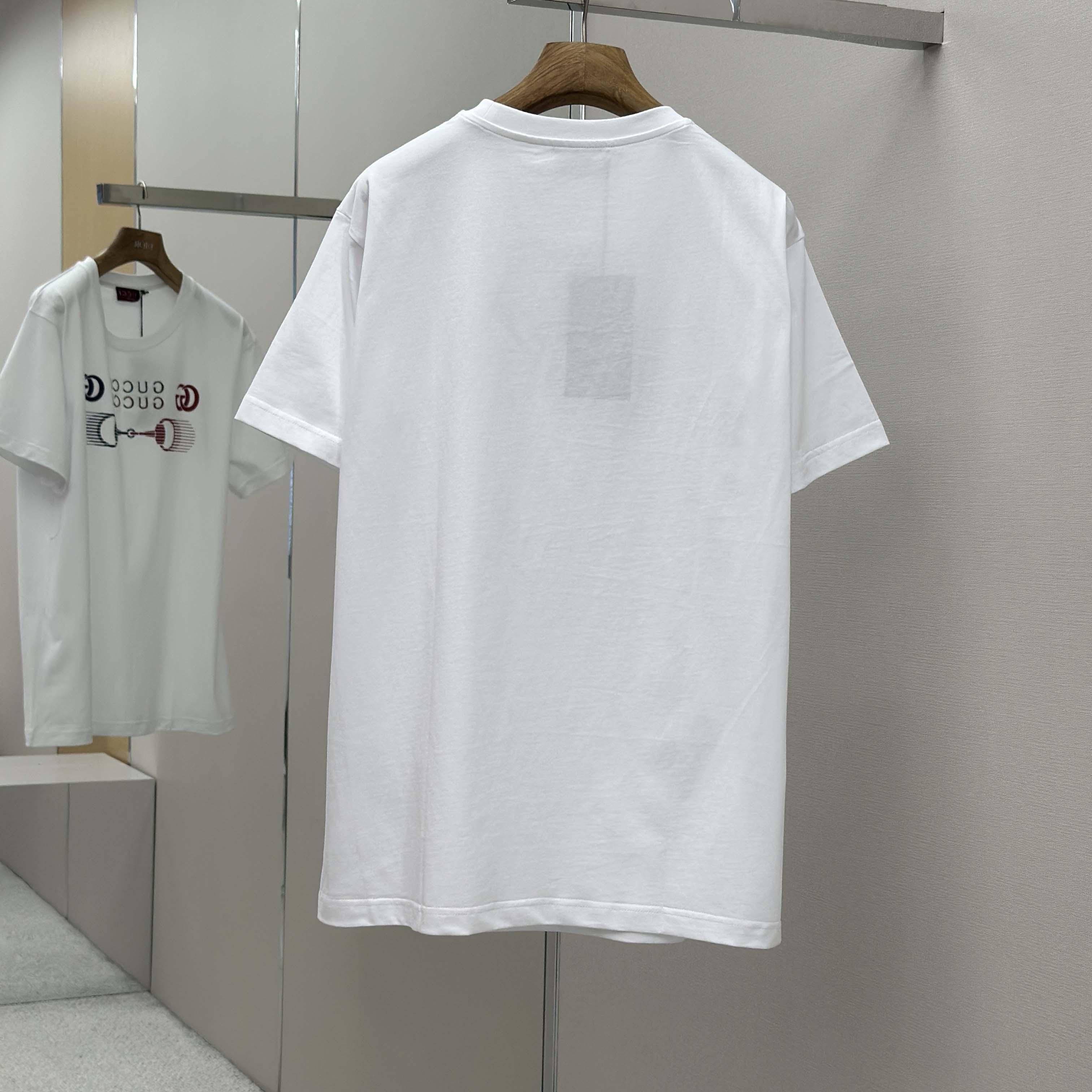 Gucci Printed Cotton Jersey T-shirt - FashionPlug
