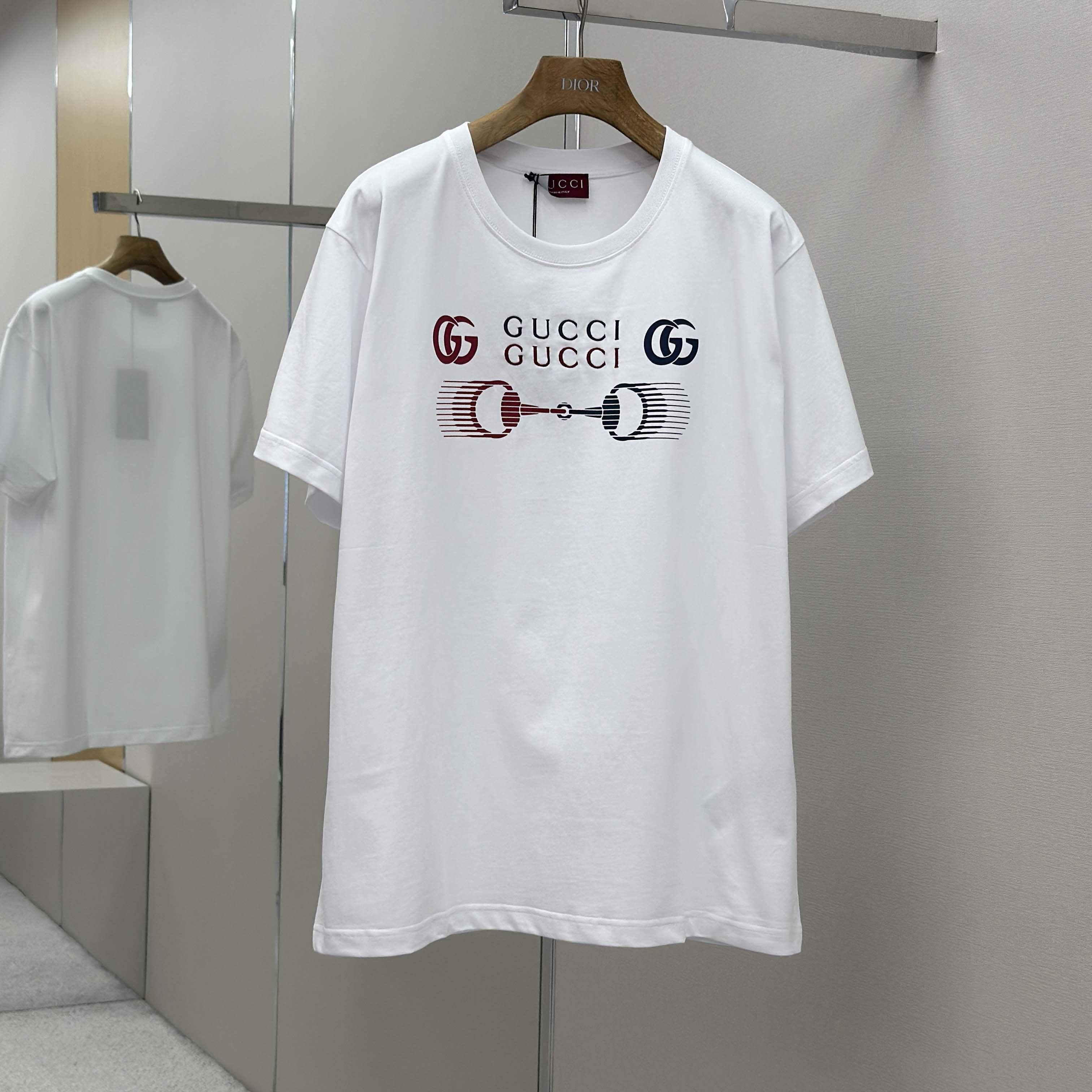 Gucci Printed Cotton Jersey T-shirt - FashionPlug