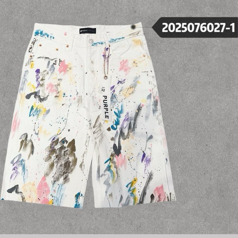 Purple-Brand Shorts  6027-1 - FashionPlug