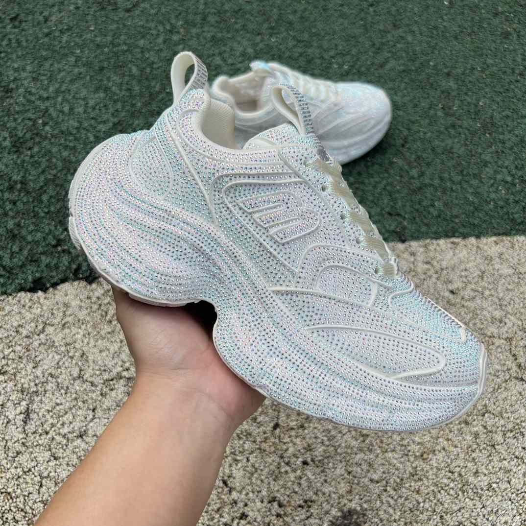 Balenciaga Runner Sneakers with Rhinestones - FashionPlug