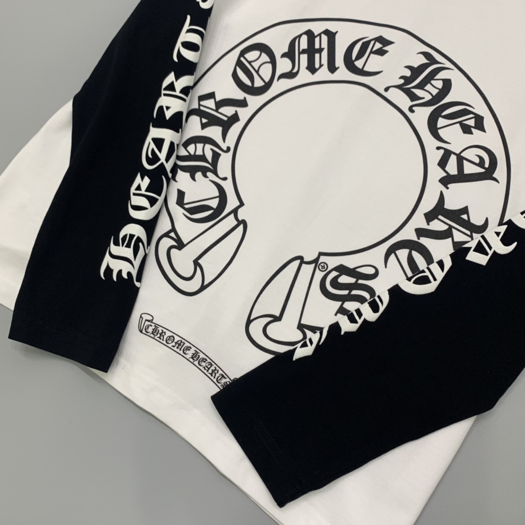 Chrome Hearts Horseshoe Neck Tee - FashionPlug