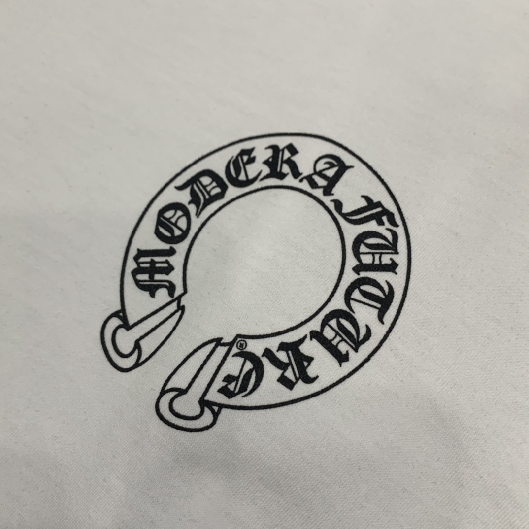 Chrome Hearts Horseshoe Neck Tee - FashionPlug