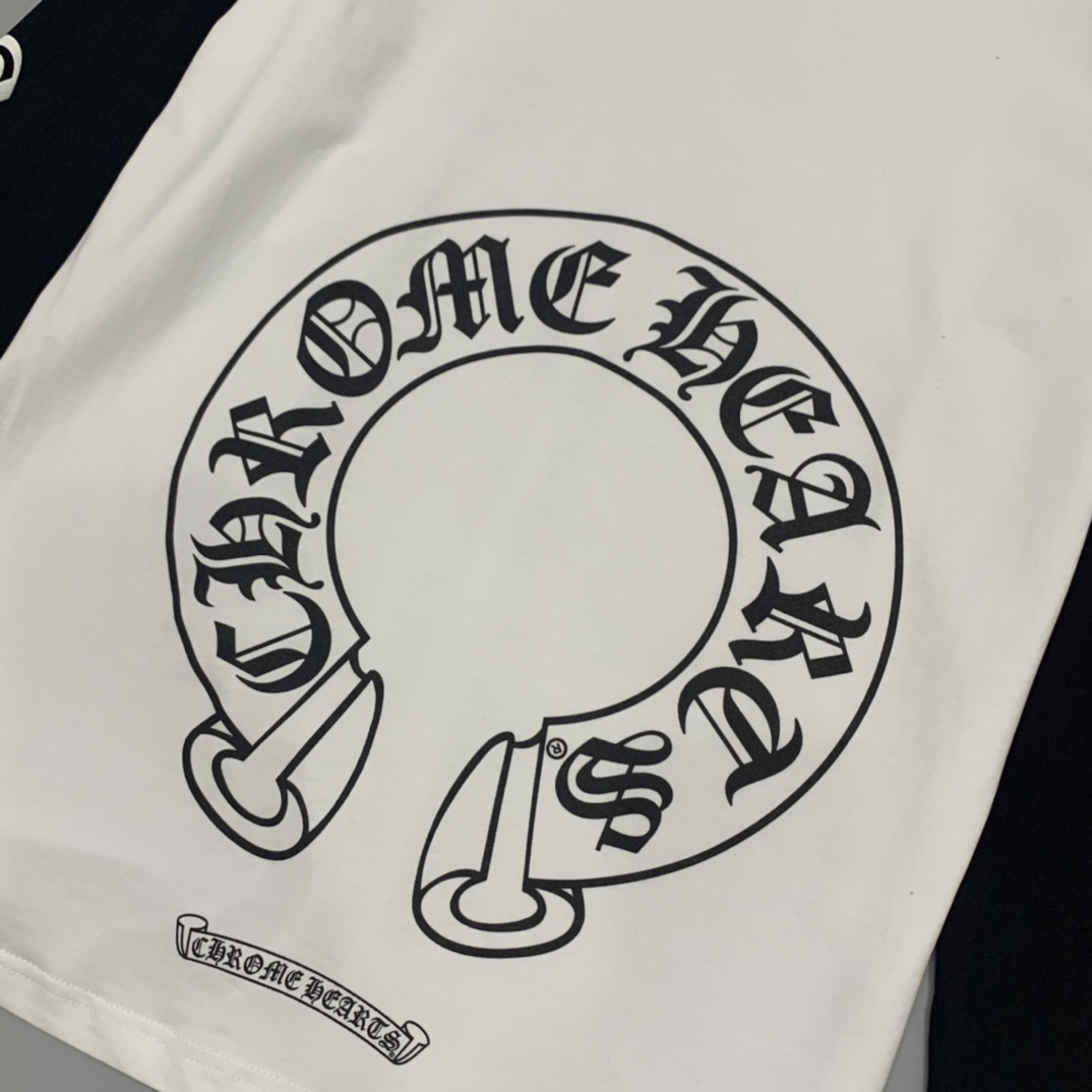 Chrome Hearts Horseshoe Neck Tee - FashionPlug
