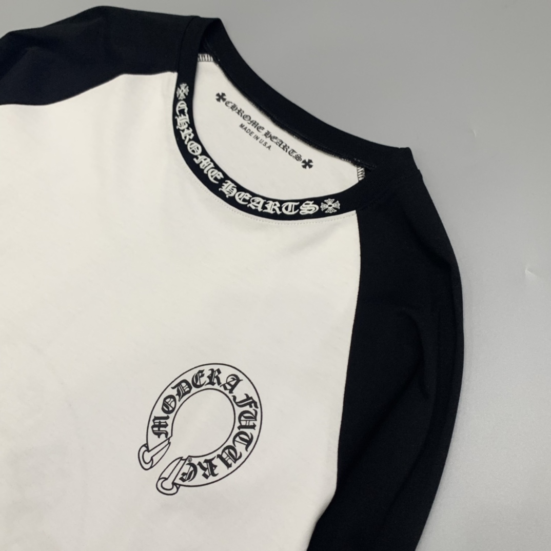 Chrome Hearts Horseshoe Neck Tee - FashionPlug