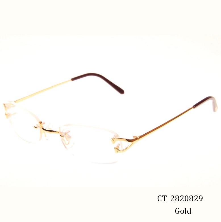 Cartier CT 2820829 Eyeglasses In Gold - FashionPlug