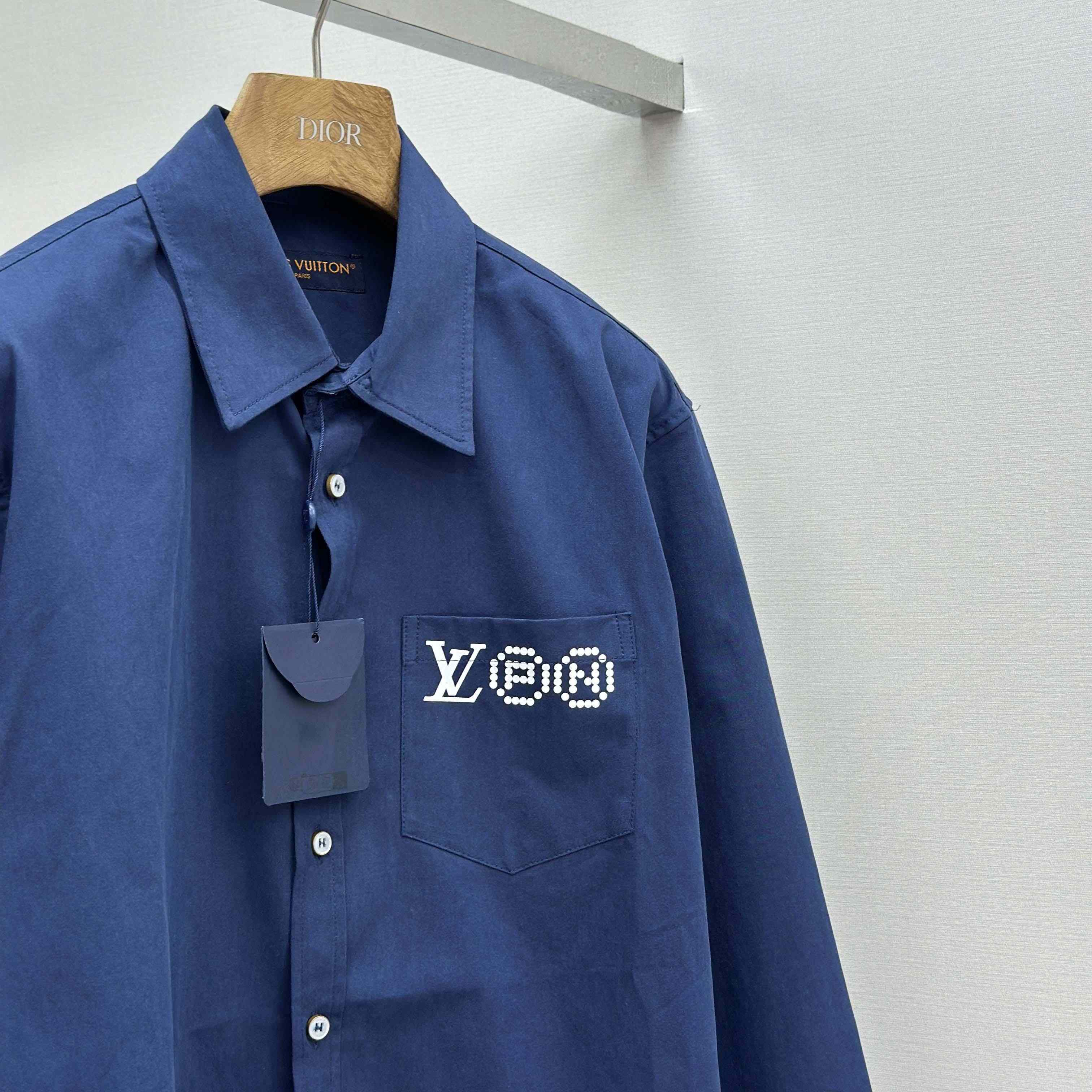 Louis Vuitton Printed Signature Long- Sleeved Shirt   1AIMIR - FashionPlug