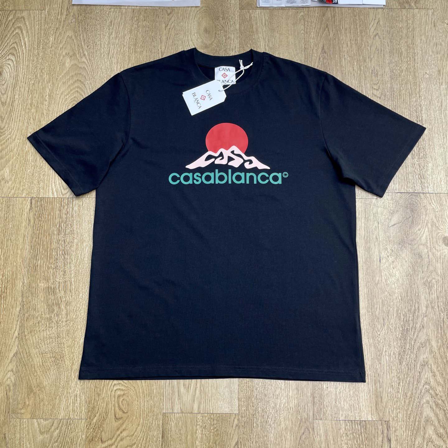 Casablanca Montagne Printed T-Shirt 'Black'   C1035 - FashionPlug
