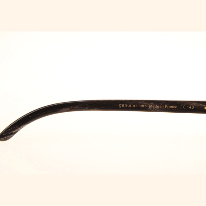 Cartier CT_3524012 Black Grey Buffalo Sunglasses In Gold Brown - FashionPlug